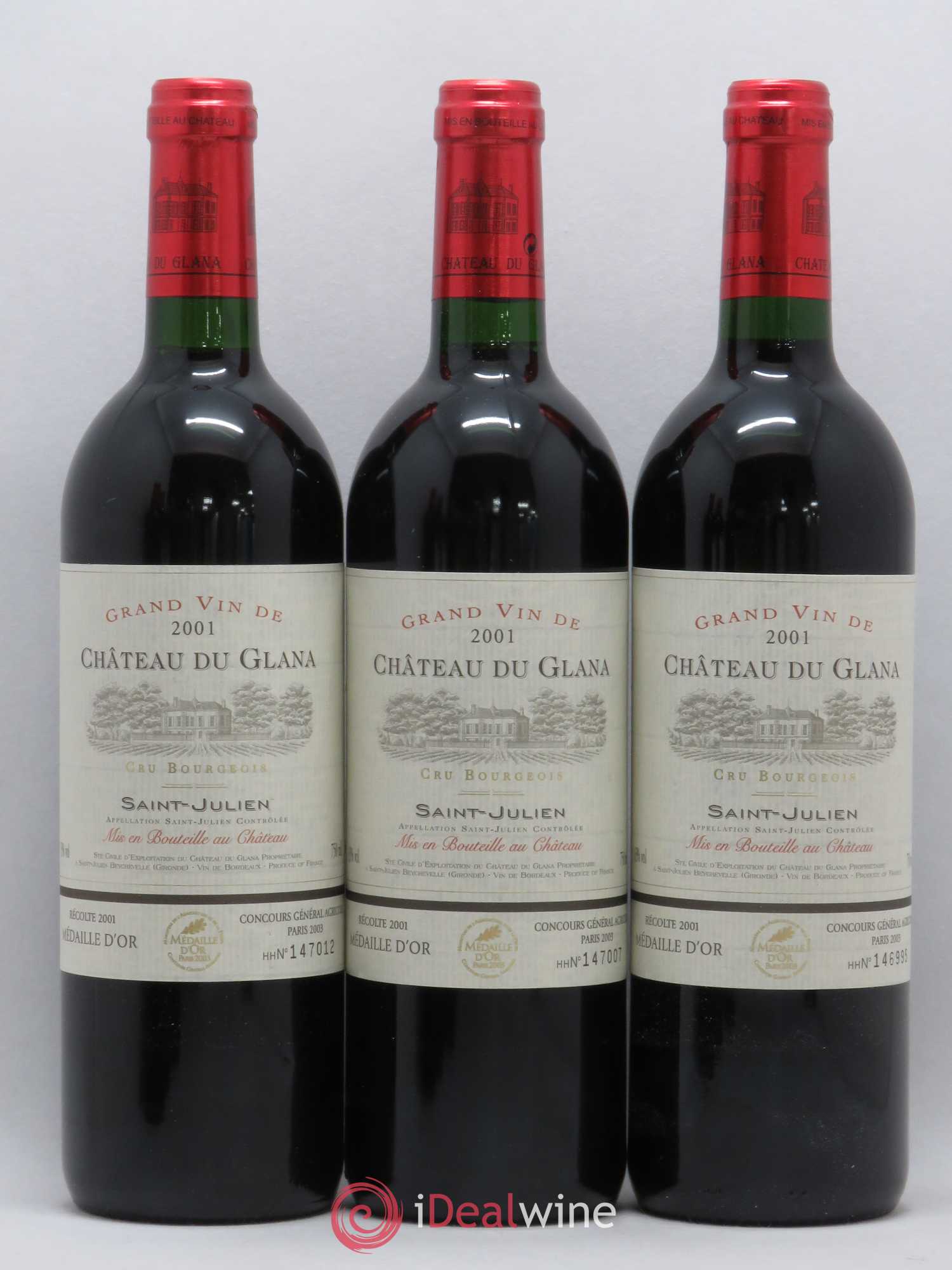 Château du Glana 2001 - Lot de 6 bouteilles - 1