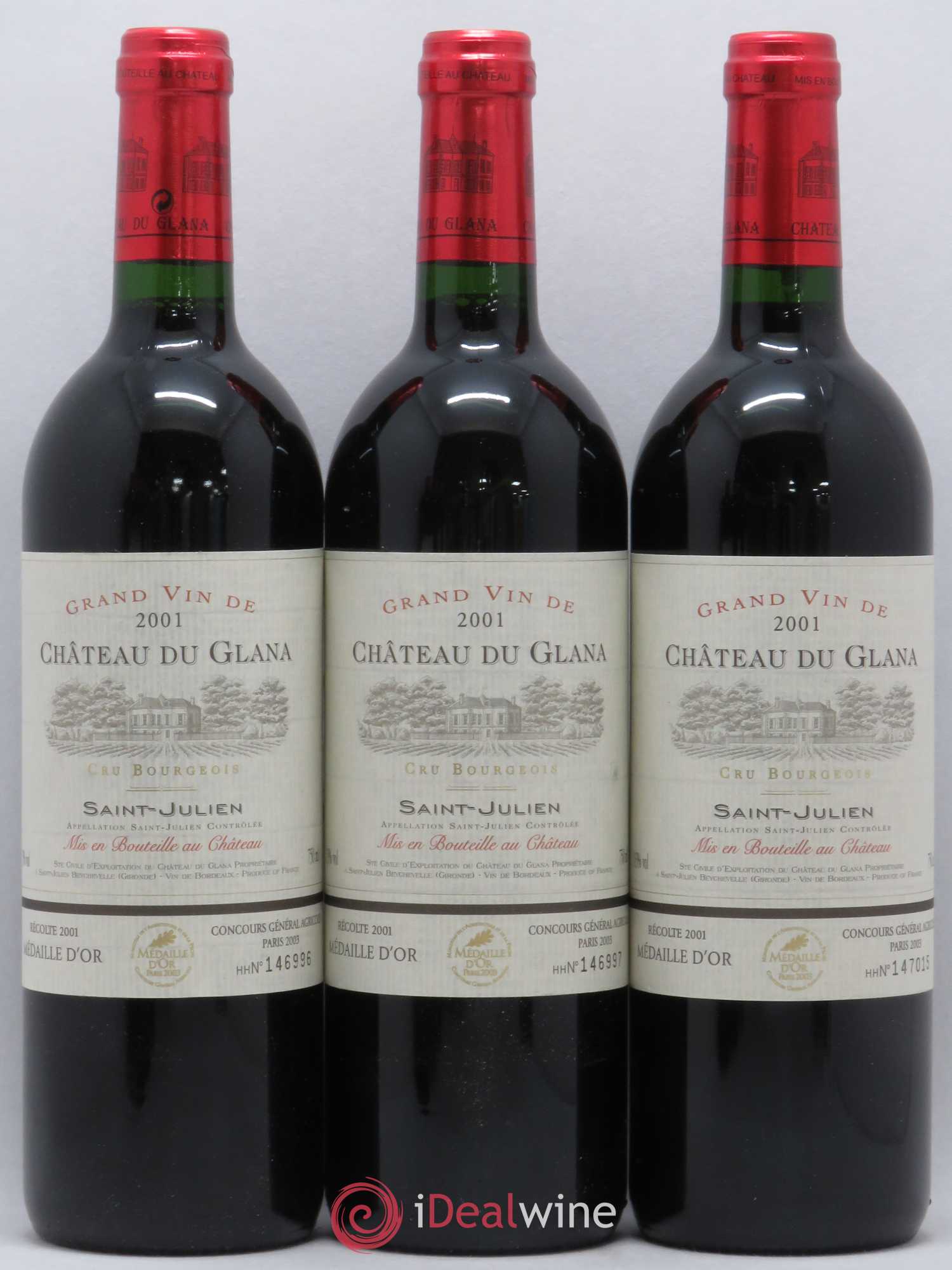 Château du Glana 2001 - Lot de 6 bouteilles - 2