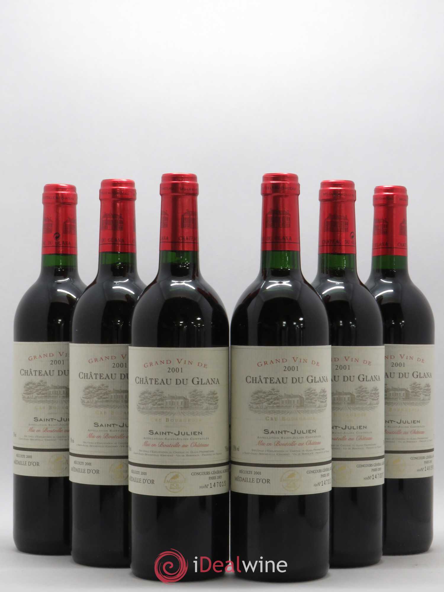 Château du Glana 2001 - Lot de 6 bouteilles - 0