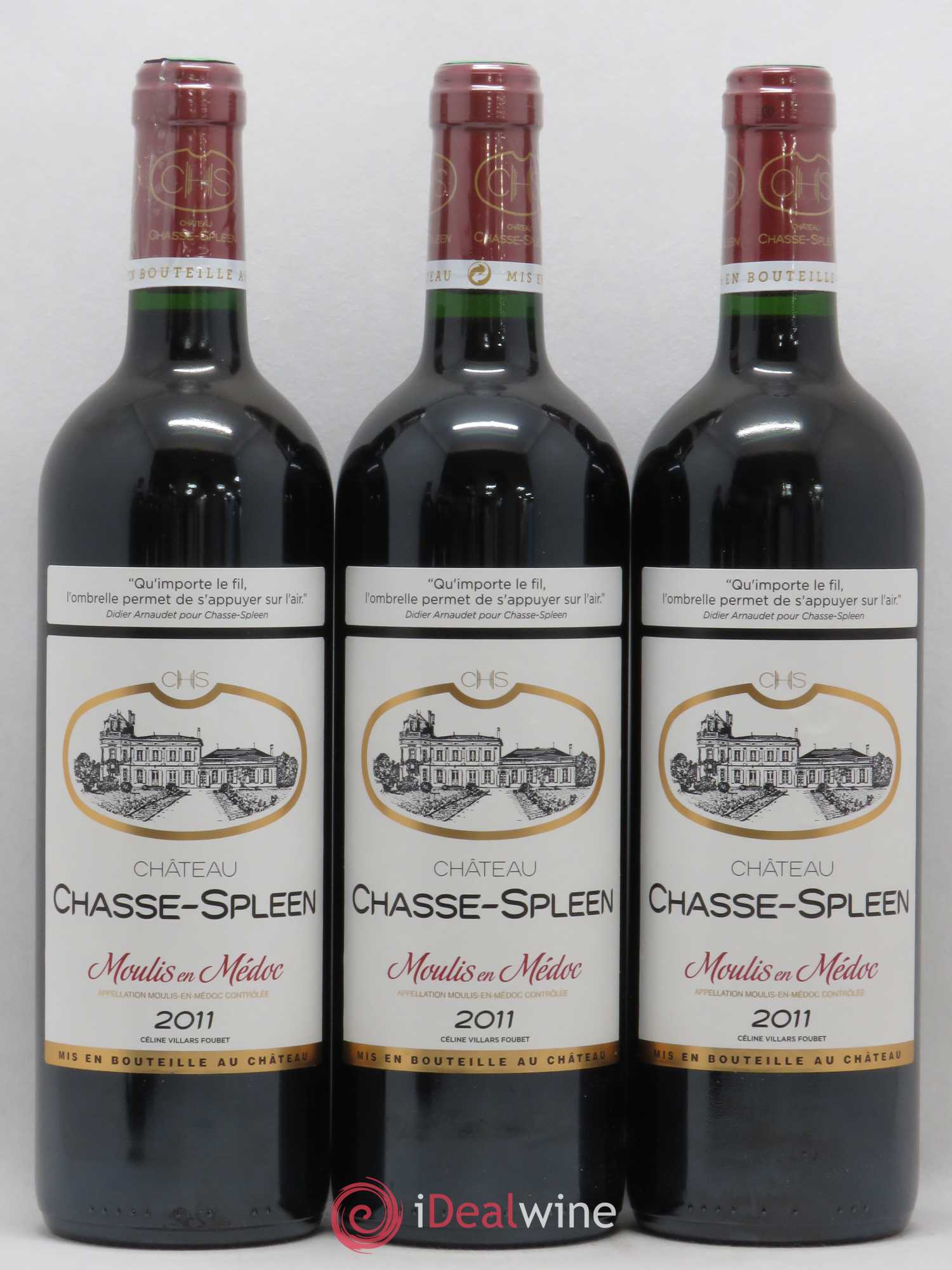 Château Chasse Spleen 2011 - Lot de 6 bouteilles - 1