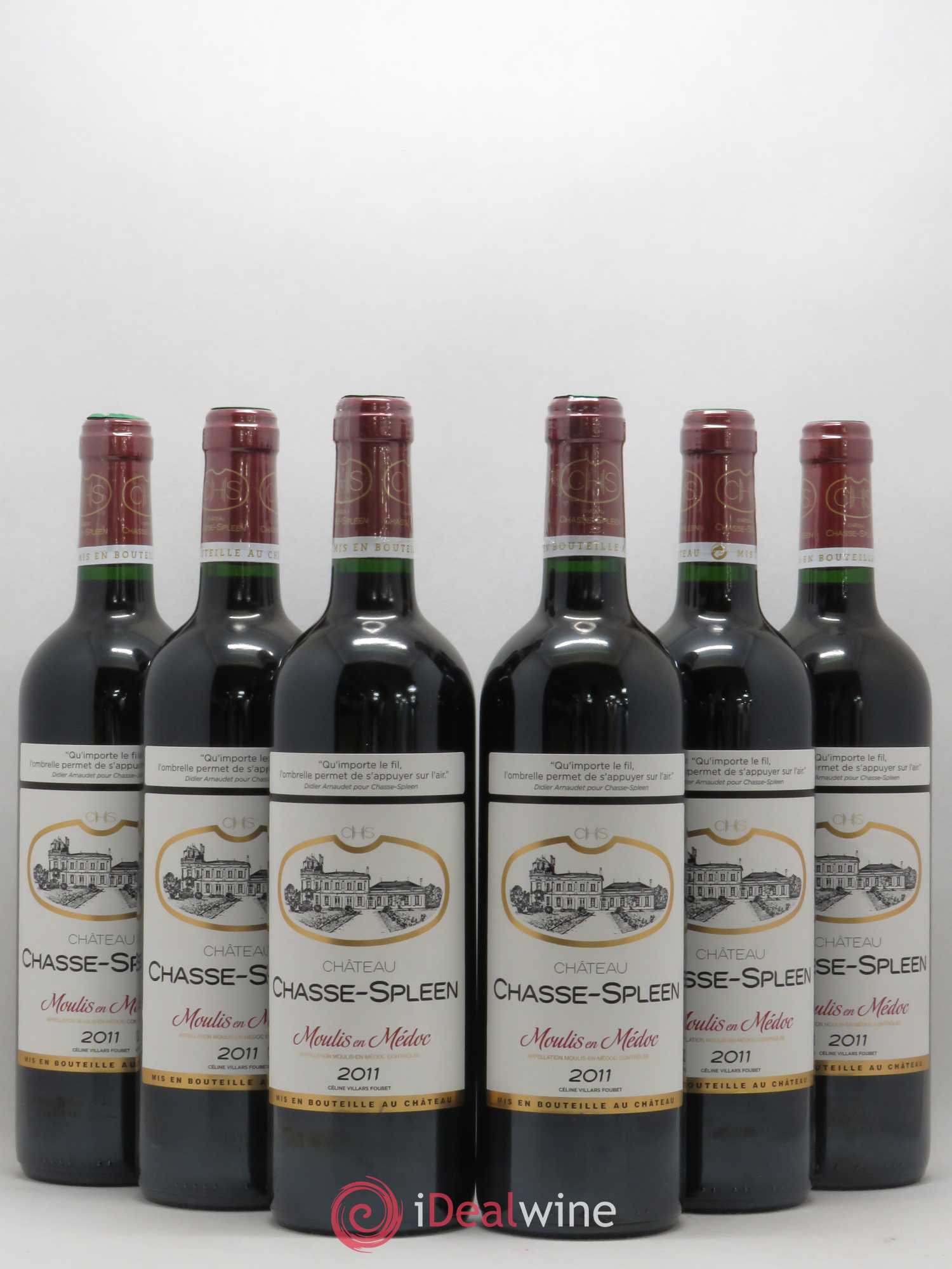 Château Chasse Spleen 2011 - Lot de 6 bouteilles - 0