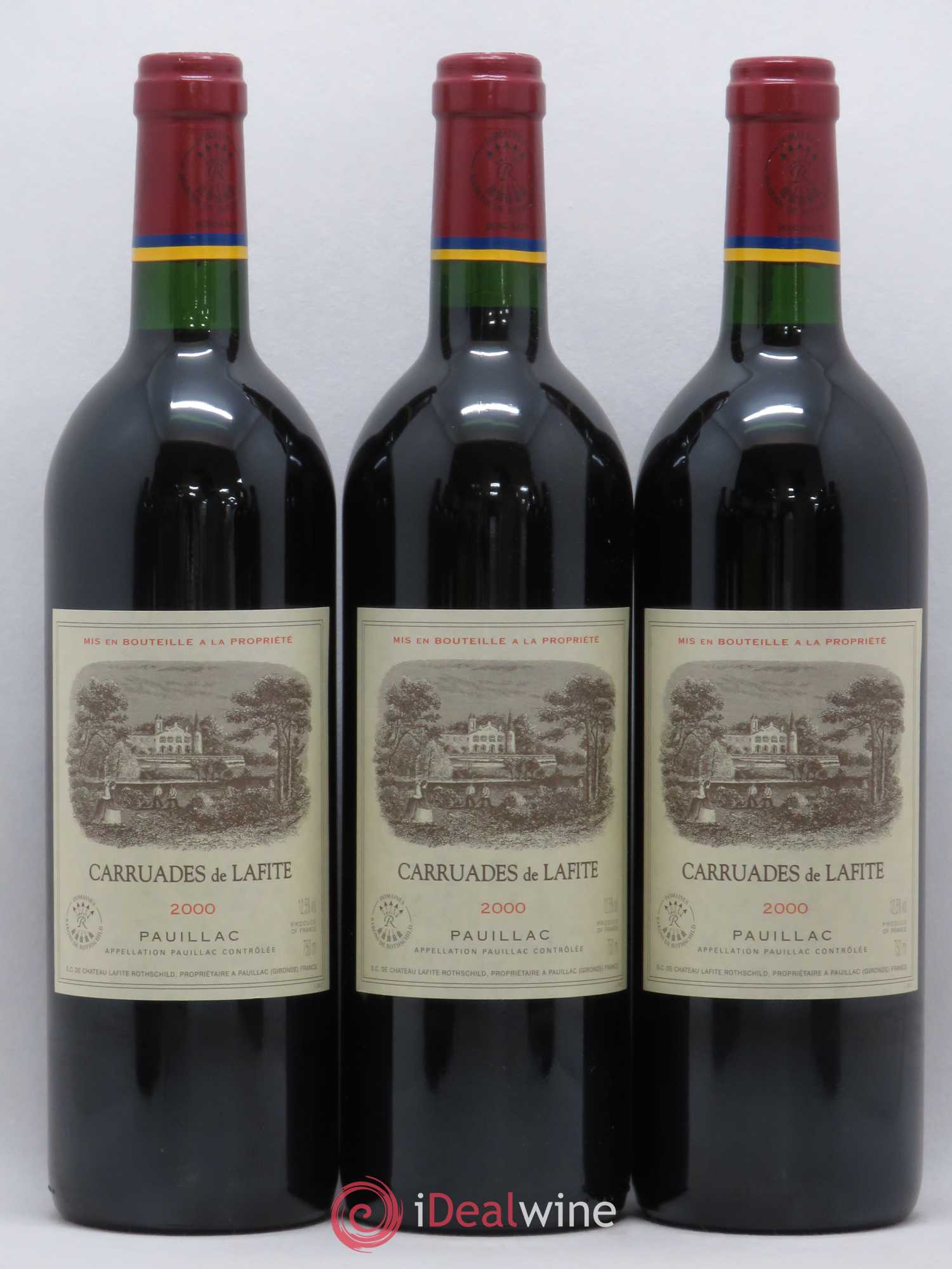 Carruades de Lafite Rothschild Second Vin 2000 - Lot de 12 bouteilles - 1