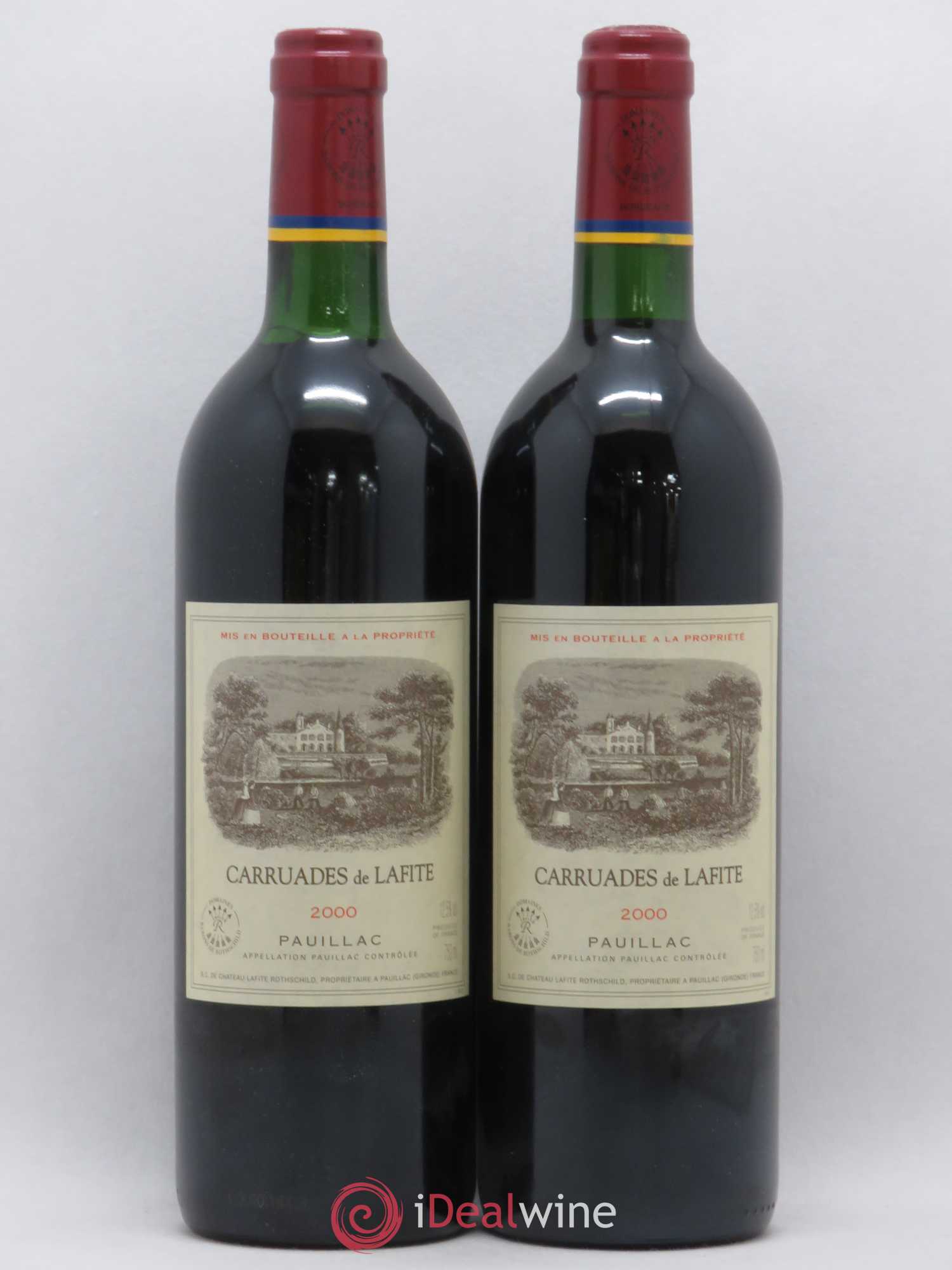Carruades de Lafite Rothschild Second Vin 2000 - Lot de 2 bouteilles - 0