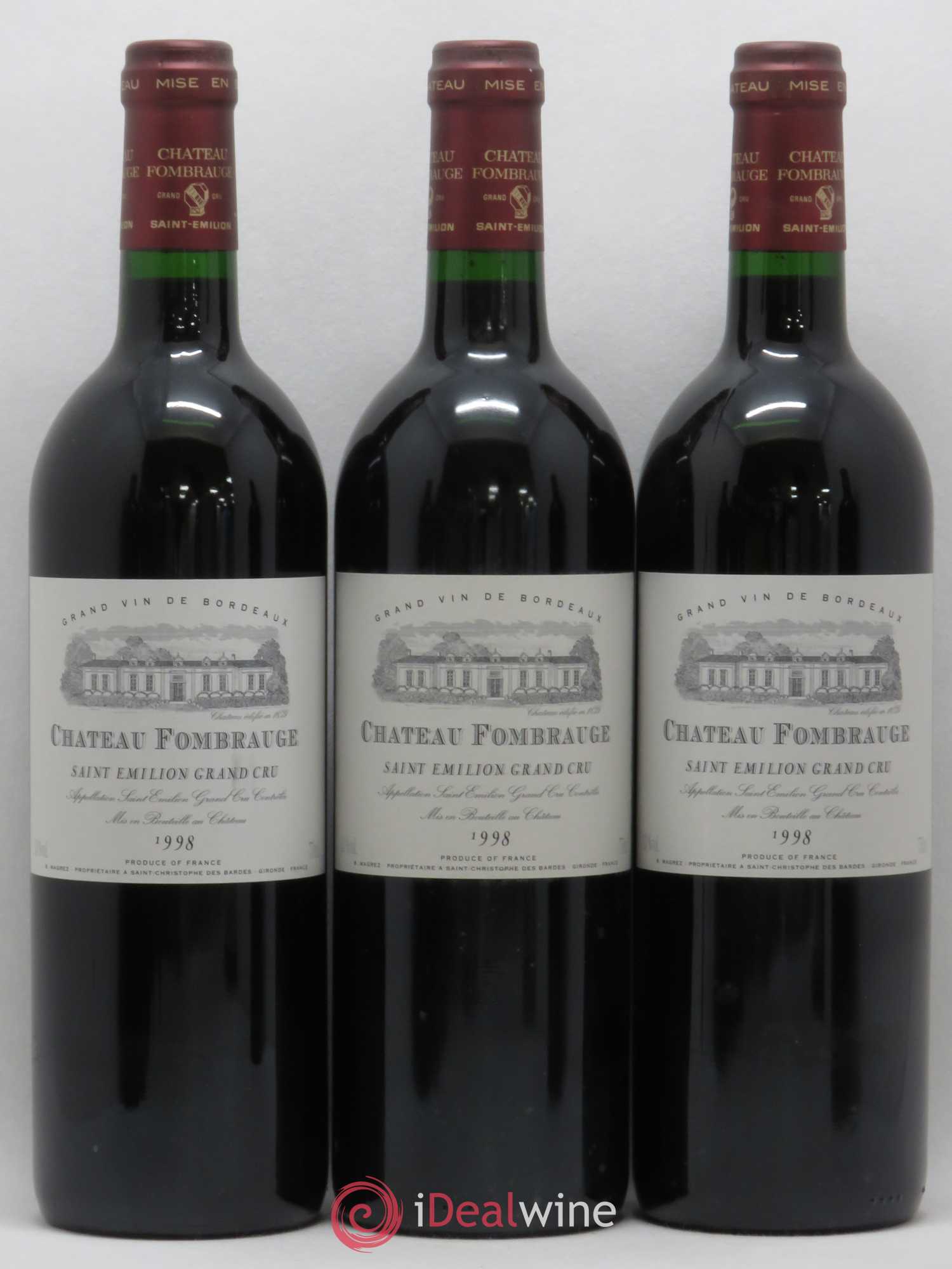 Château Fombrauge Grand Cru Classé 1998 - Lot de 12 bouteilles - 2