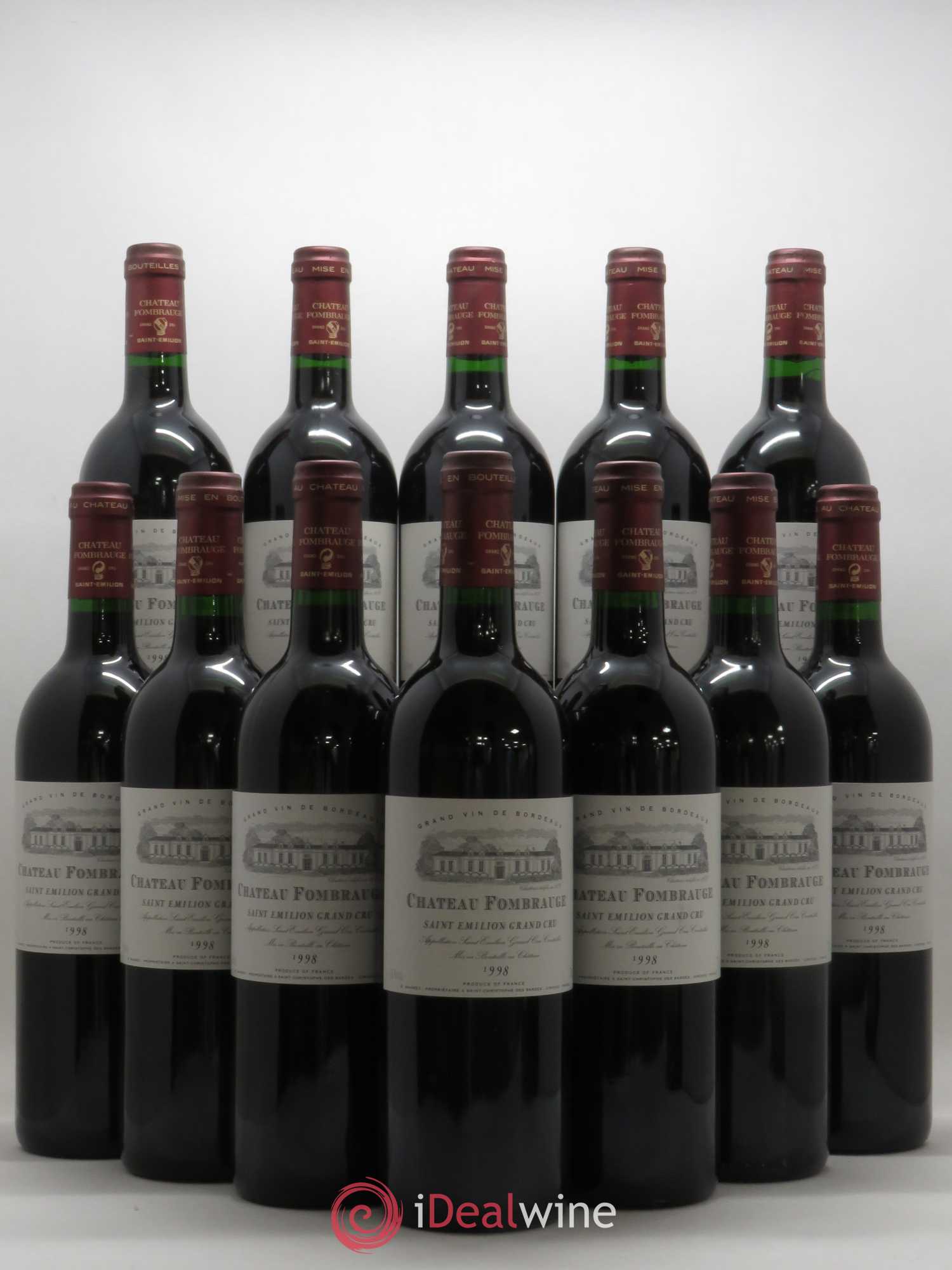 Château Fombrauge Grand Cru Classé 1998 - Lot de 12 bouteilles - 0