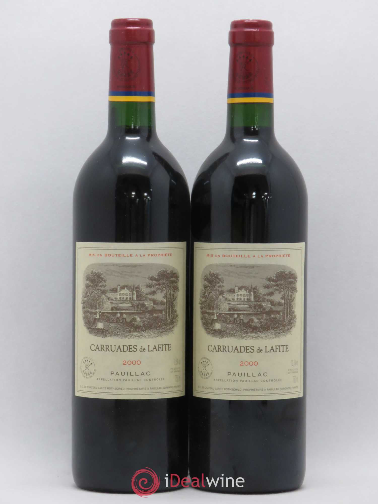 Carruades de Lafite Rothschild Second Vin 2000 - Lot de 2 bouteilles - 0