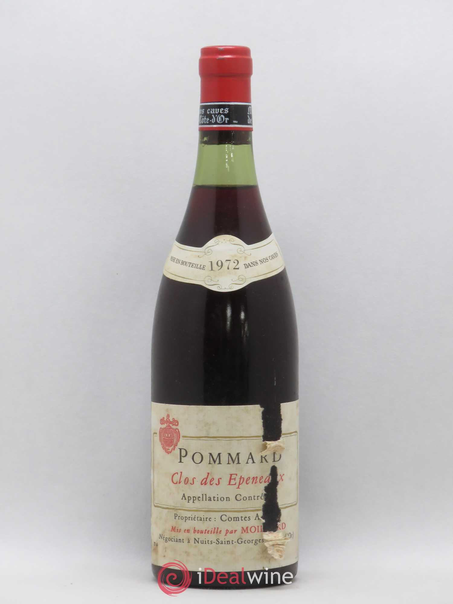 Pommard 1er Cru Clos des Epeneaux Moillard 1972 - Posten von 1 Flasche - 0
