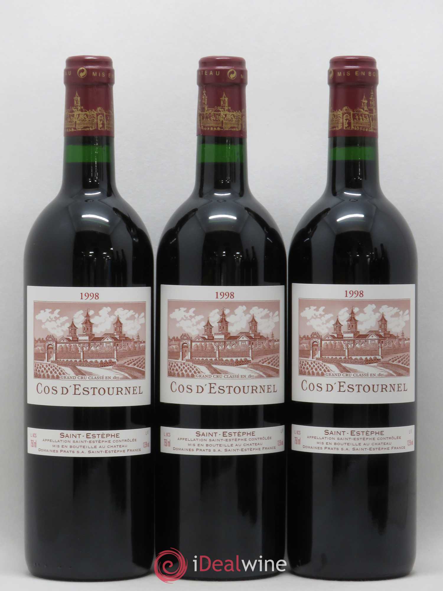 Cos d'Estournel 2ème Grand Cru Classé 1998 - Lot de 12 bouteilles - 1