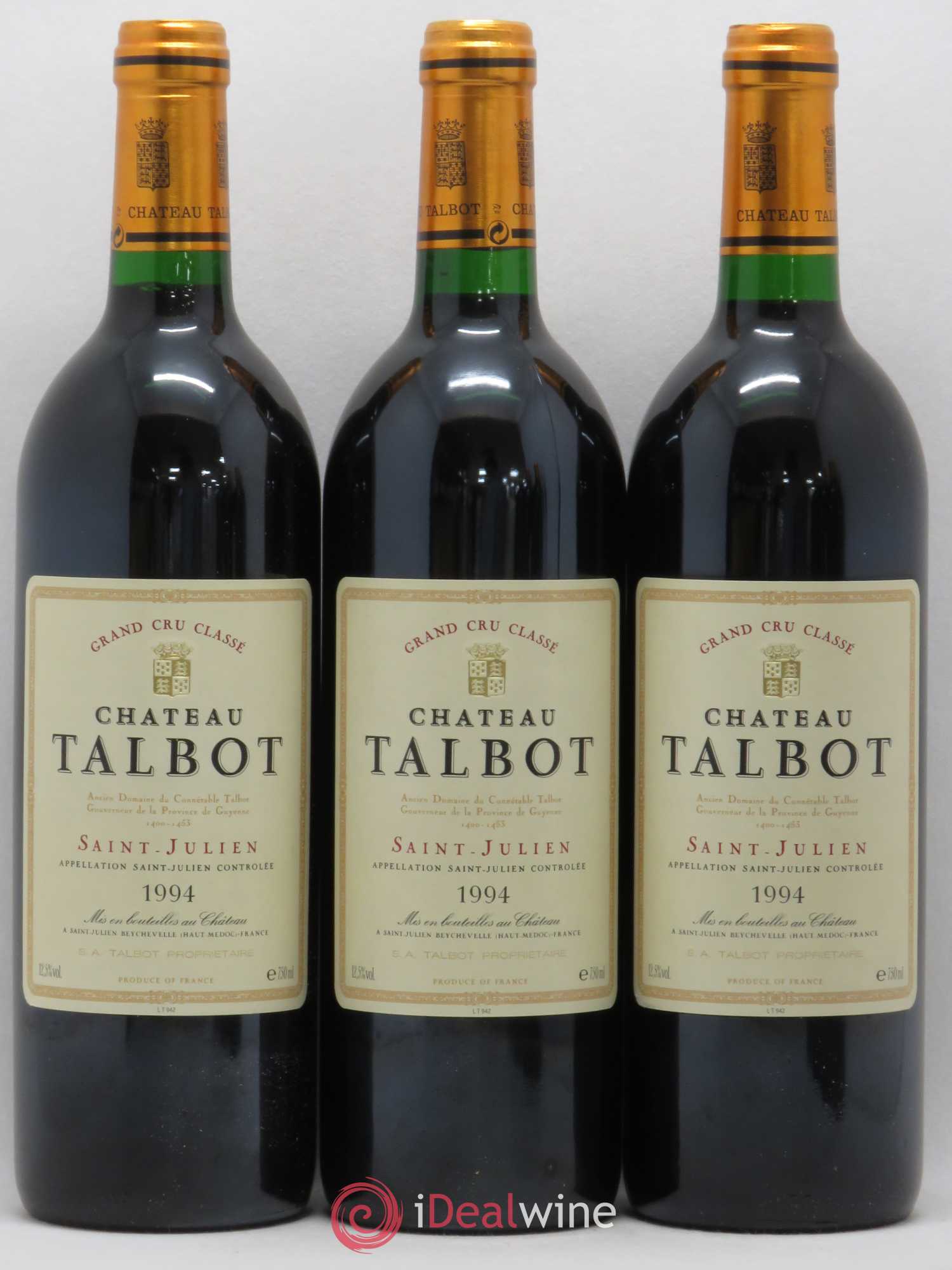 Château Talbot 4ème Grand Cru Classé 1994 - Lot de 12 bouteilles - 2