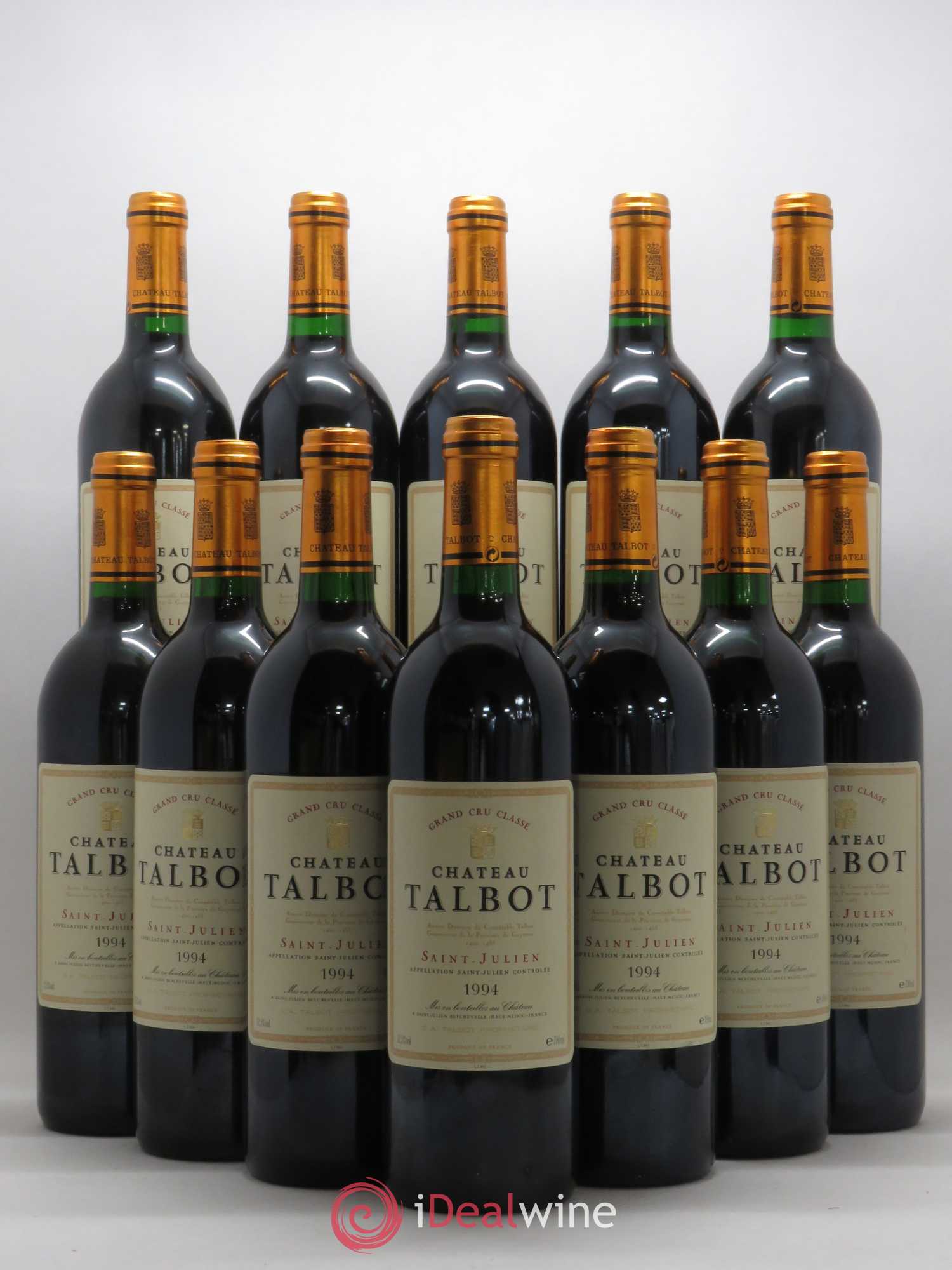 Château Talbot 4ème Grand Cru Classé 1994 - Lot de 12 bouteilles - 0