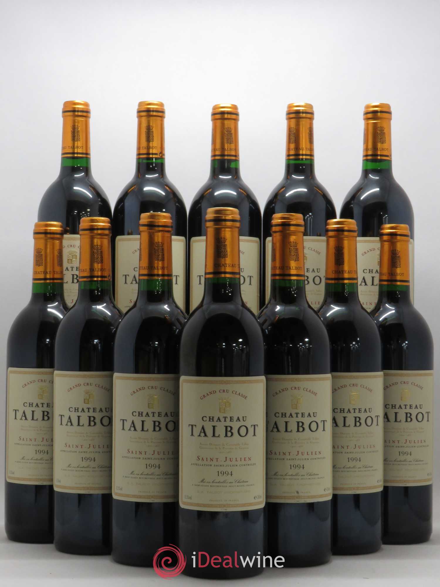 Château Talbot 4ème Grand Cru Classé 1994 - Lot de 12 bouteilles - 0