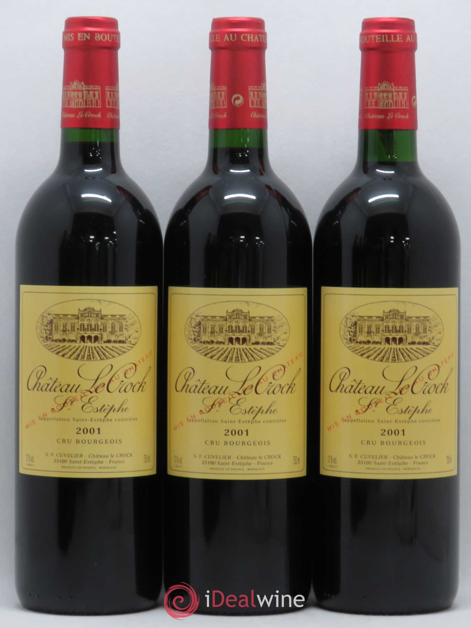 Château le Crock Cru Bourgeois 2001 - Lot de 6 bouteilles - 1