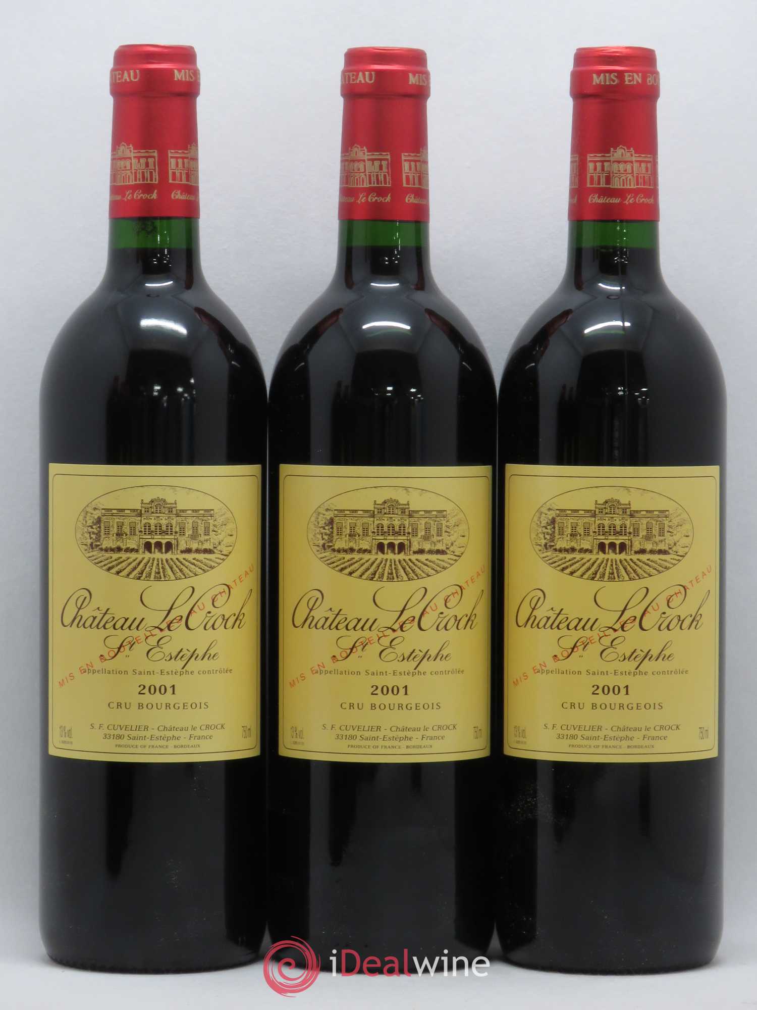Château le Crock Cru Bourgeois 2001 - Lot de 6 bouteilles - 1