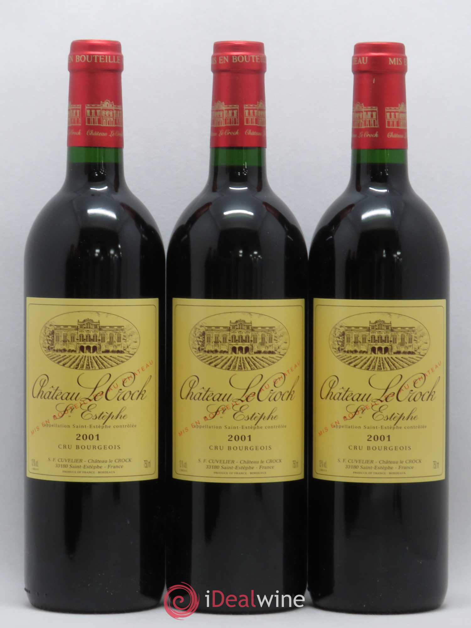 Château le Crock Cru Bourgeois 2001 - Lot de 6 bouteilles - 1