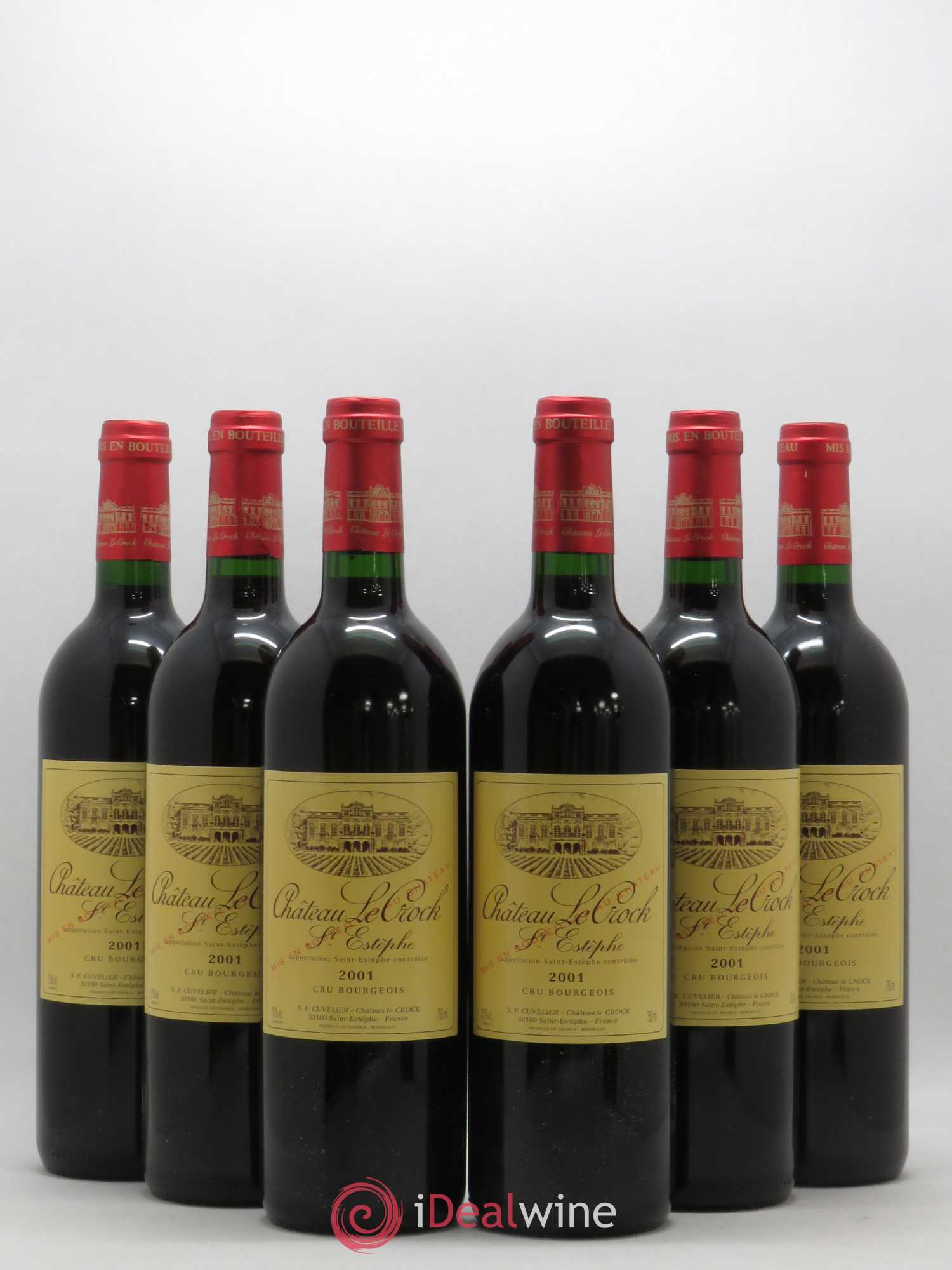 Château le Crock Cru Bourgeois 2001 - Lot de 6 bouteilles - 0