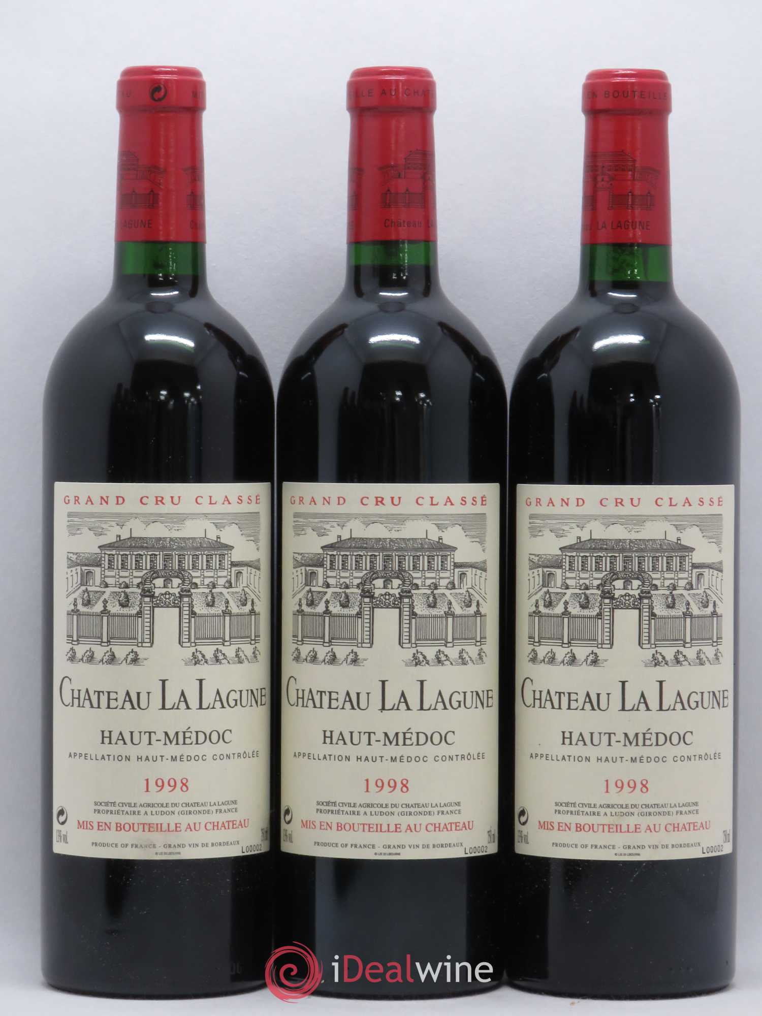Château la Lagune 3ème Grand Cru Classé 1998 - Lot de 6 bouteilles - 1
