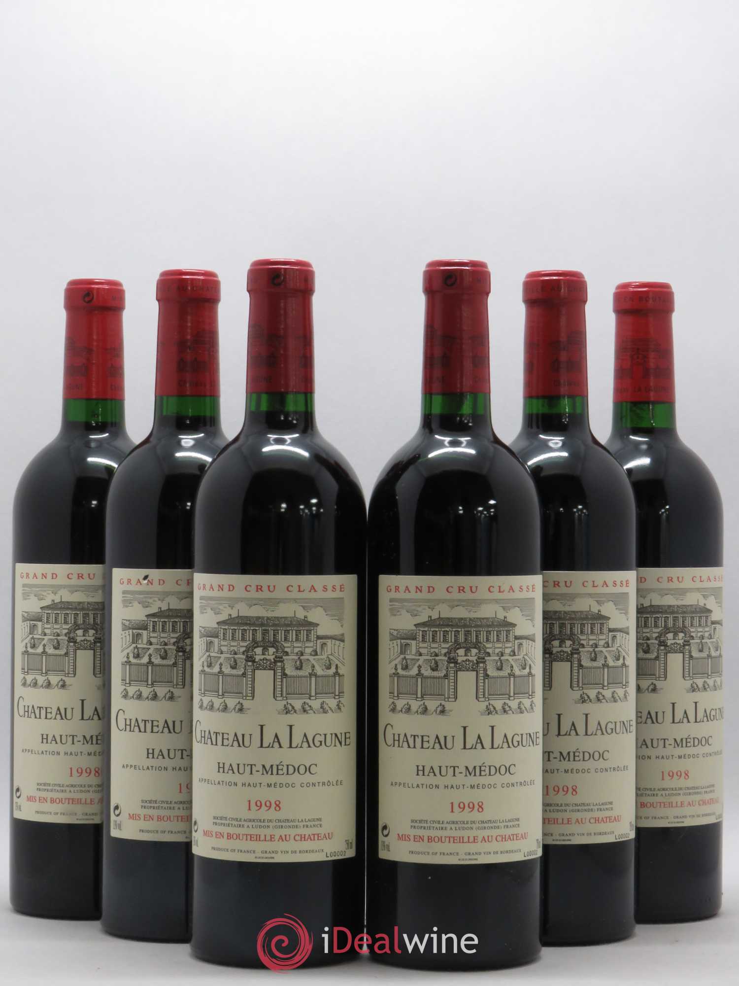 Château la Lagune 3ème Grand Cru Classé 1998 - Lot de 6 bouteilles - 0