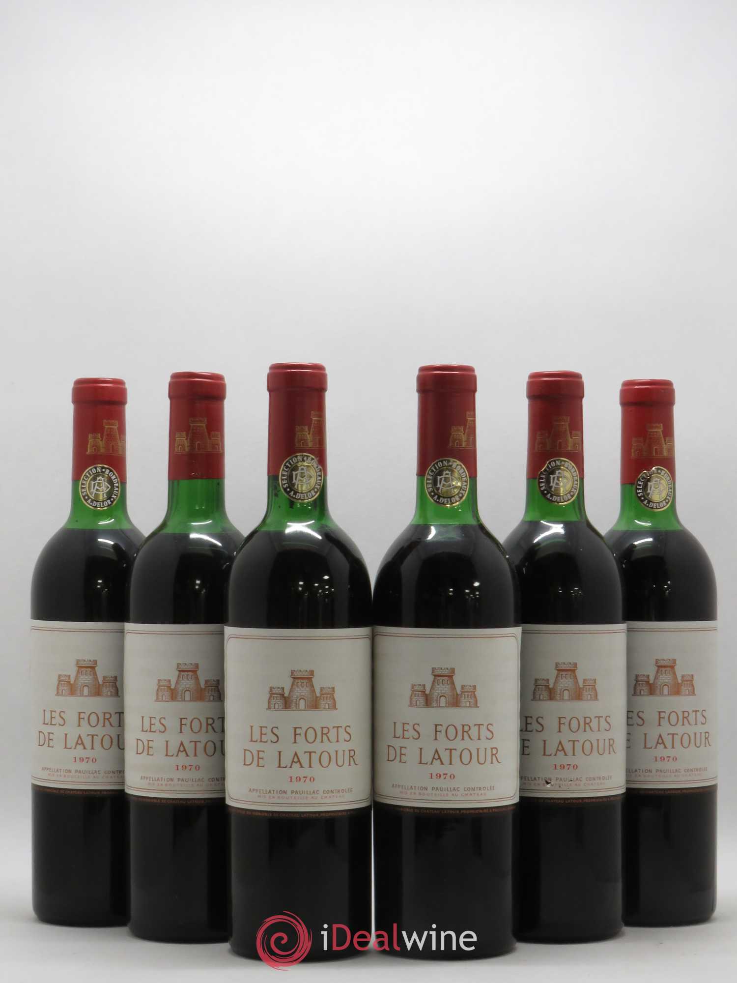 Les Forts de Latour Second Vin 1970 - Lot de 6 bouteilles - 0