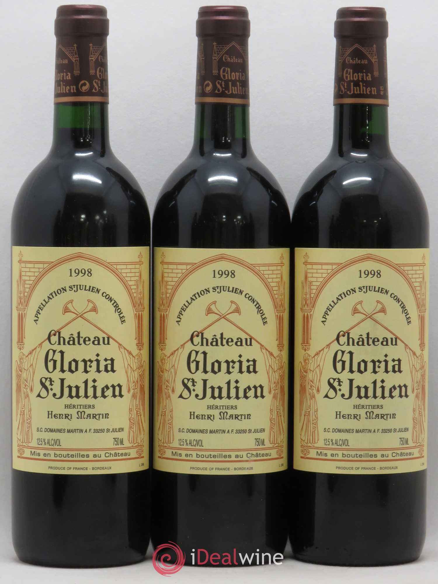 Château Gloria 1998 - Lot de 12 bouteilles - 1