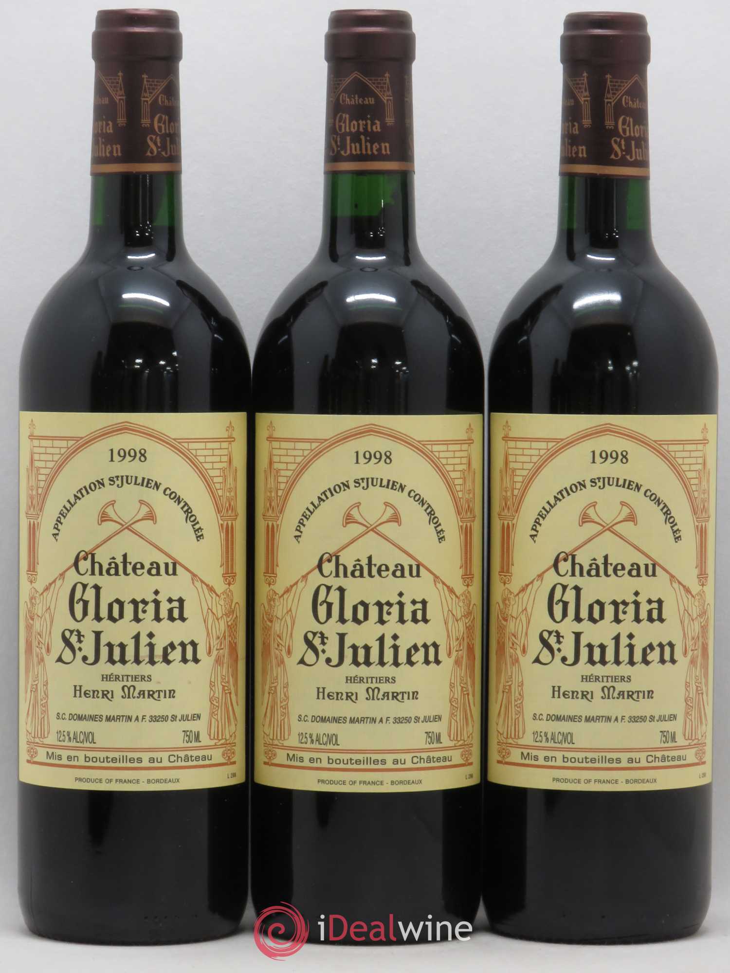 Château Gloria 1998 - Lot de 12 bouteilles - 2
