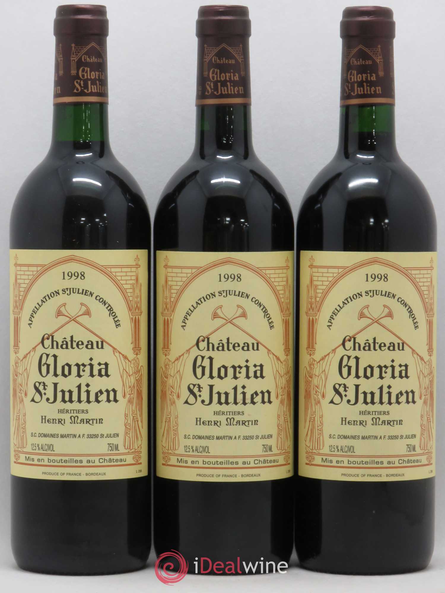 Château Gloria 1998 - Lot de 12 bouteilles - 3