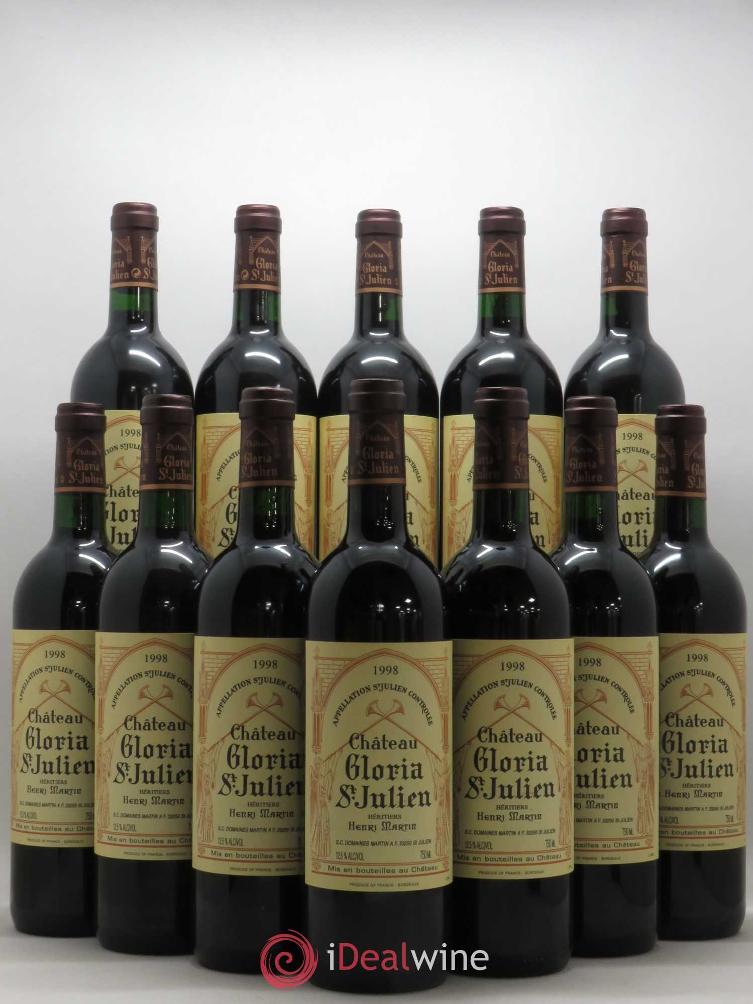 Château Gloria 1998 - Lot de 12 bouteilles - 0