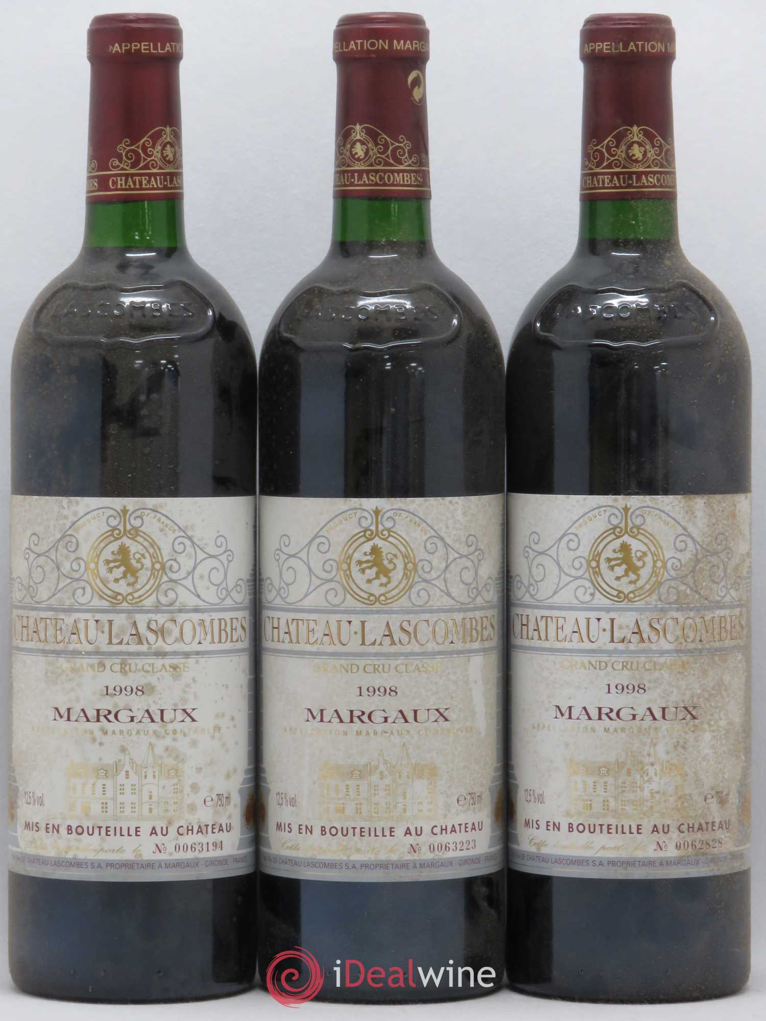 Château Lascombes 2ème Grand Cru Classé 1998 - Lot de 6 bouteilles - 2