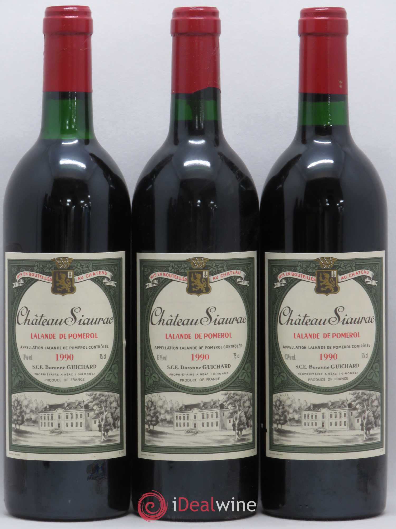 Château Siaurac 1990 - Lot de 12 bouteilles - 2