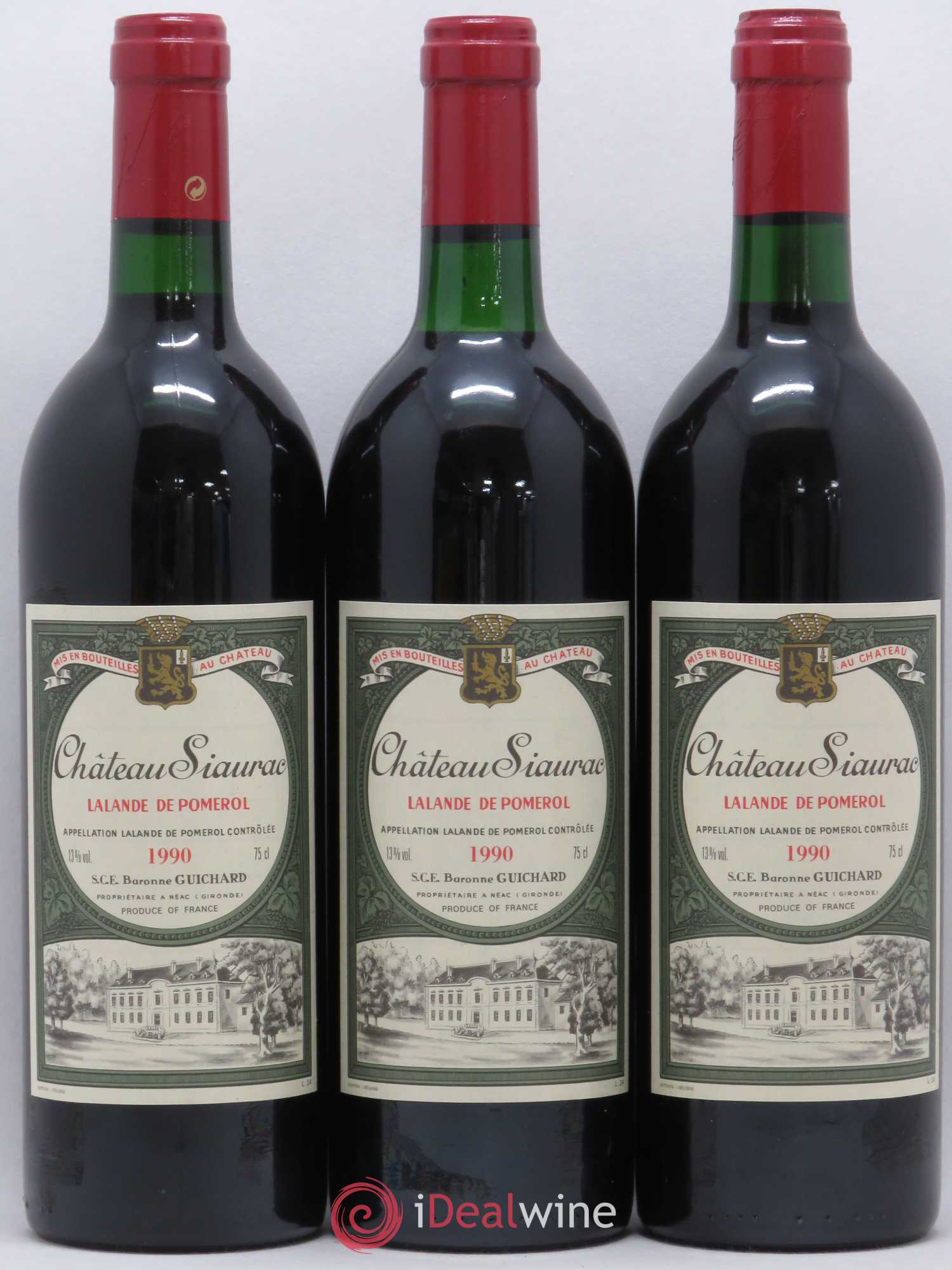 Château Siaurac 1990 - Lot de 12 bouteilles - 3