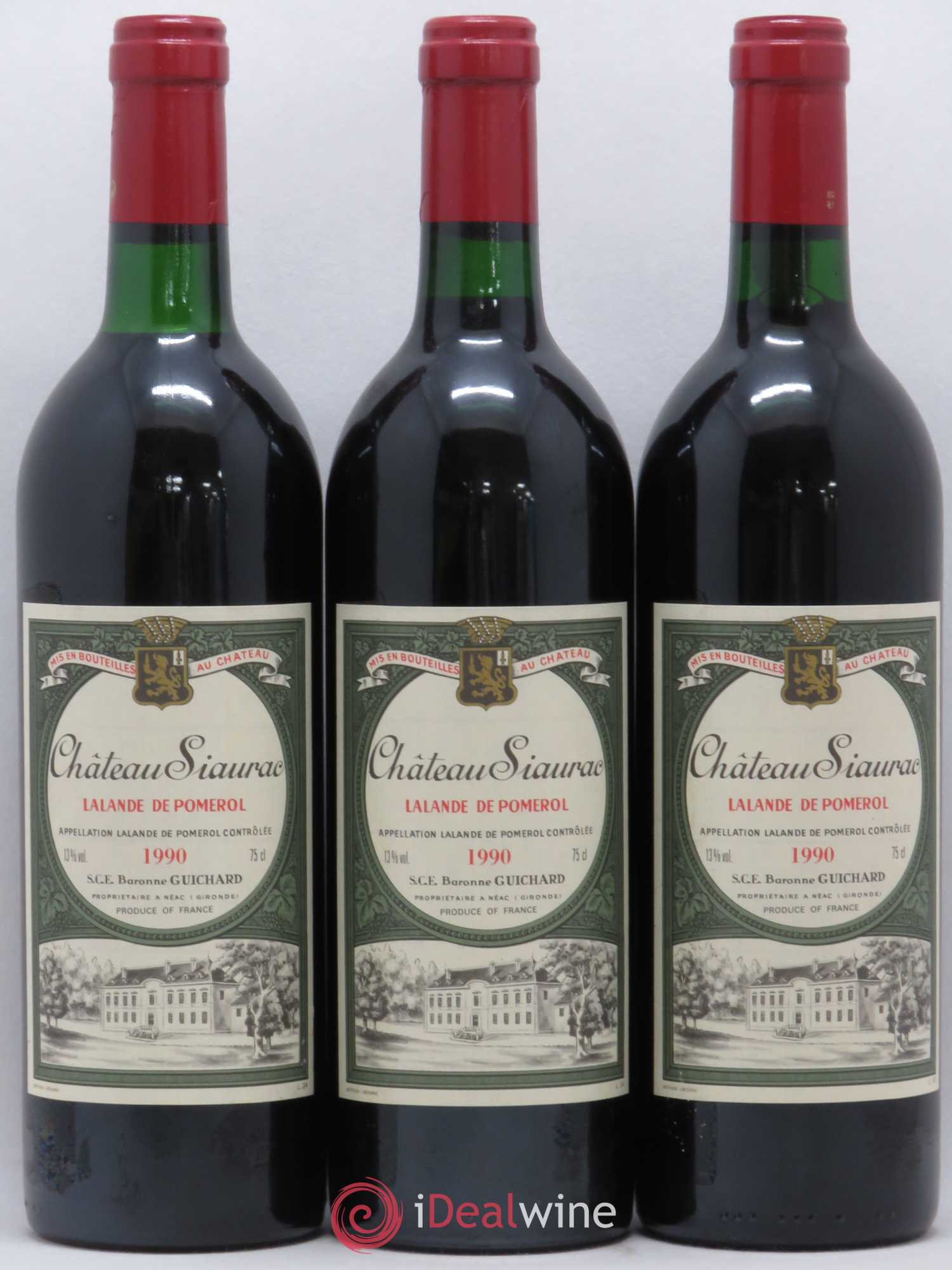 Château Siaurac 1990 - Lot de 12 bouteilles - 4