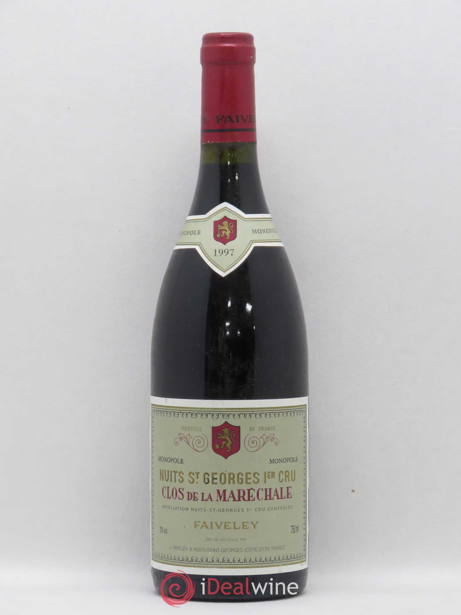 Nuits-Saint-Georges 1er Cru Joseph Faiveley Clos de la Maréchale 1997 - Posten von 1 Flasche - 0