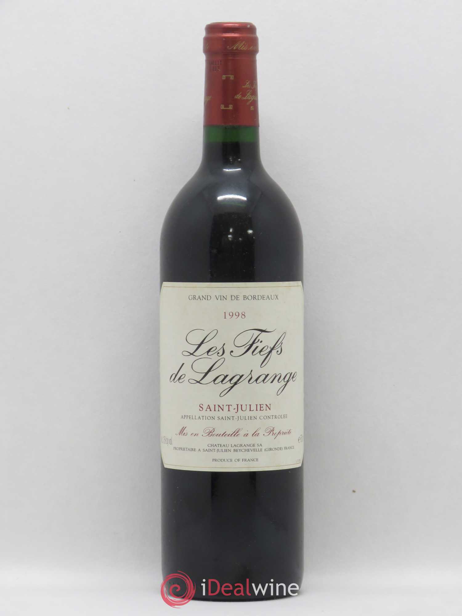 Les Fiefs de Lagrange Second Vin 1998 - Lot de 1 bouteille - 0