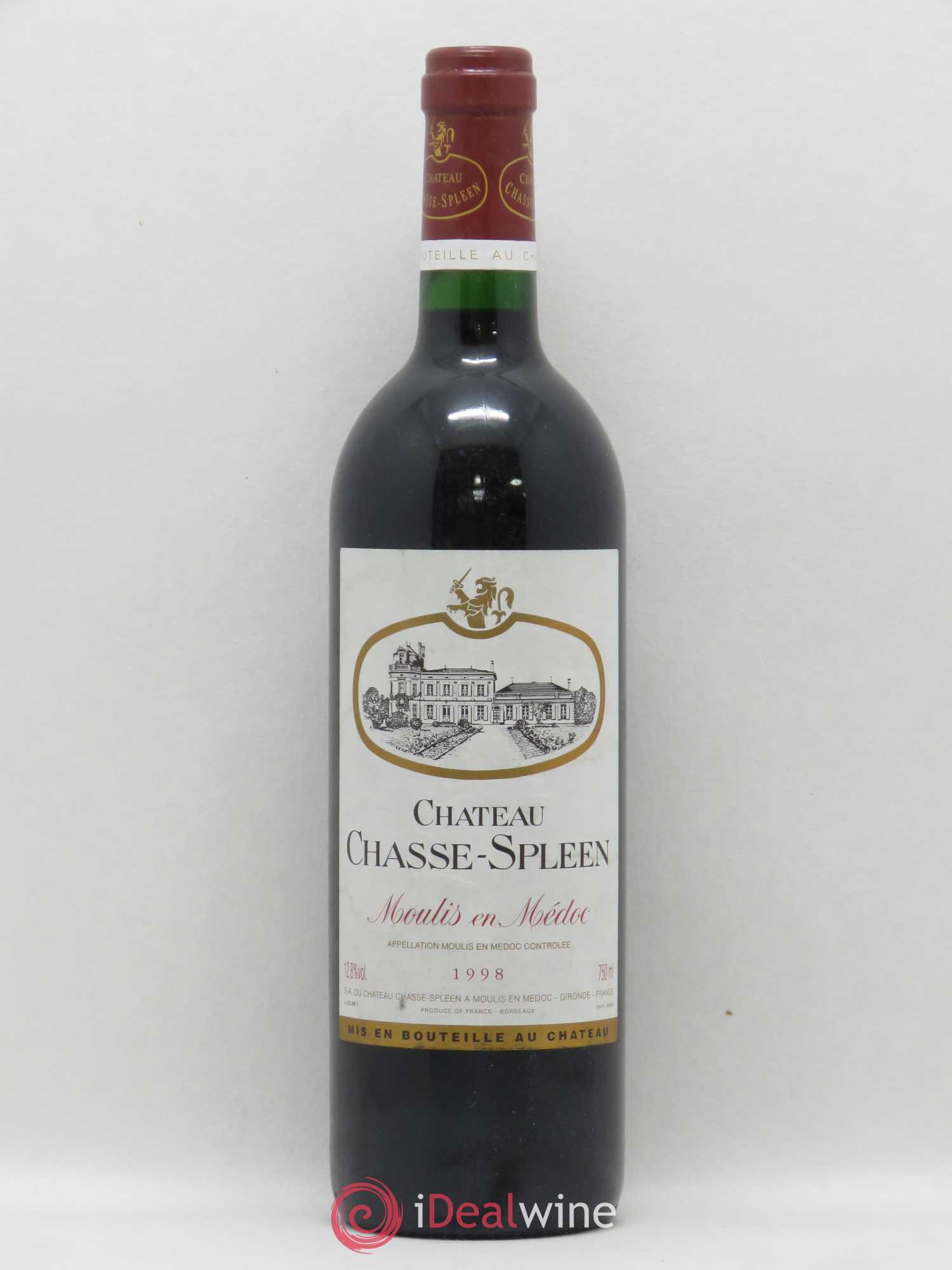 Château Chasse Spleen 1998 - Lot de 1 bouteille - 0