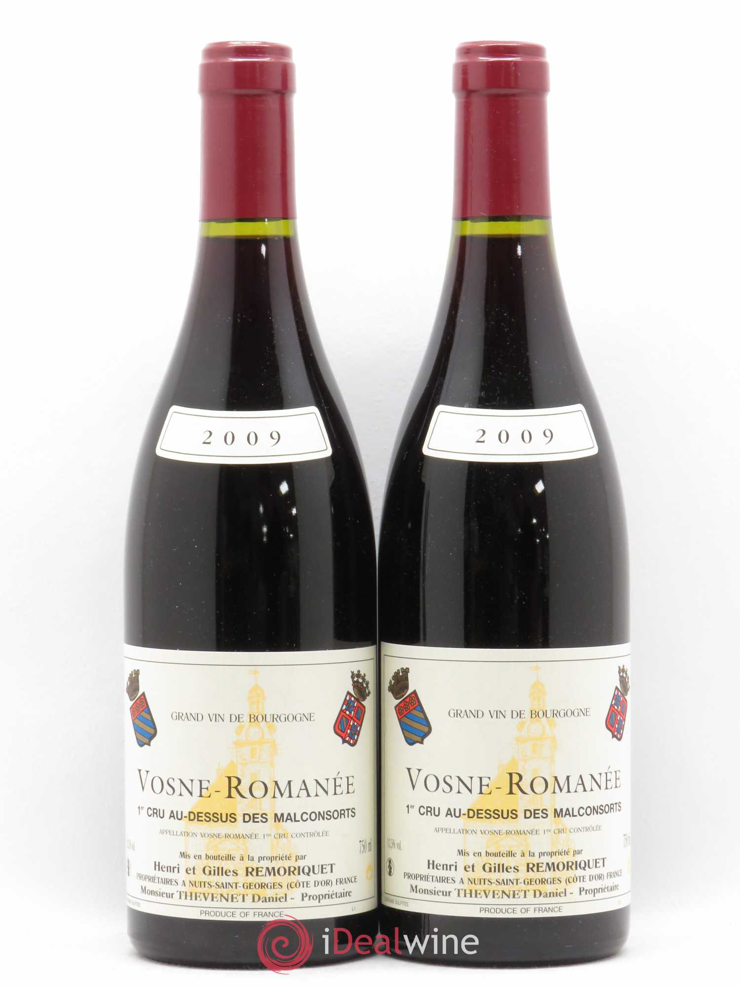 Vosne-Romanée 1er Cru Les Malconsorts Gilles Remoriquet 2009 - Lot de 2 bouteilles - 0
