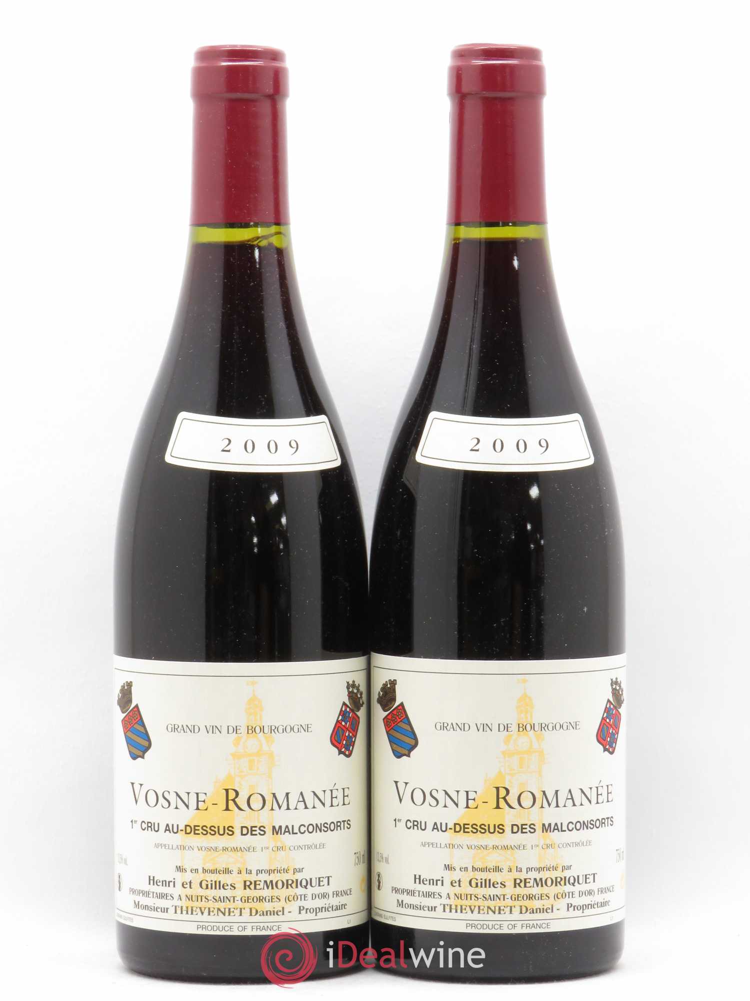 Vosne-Romanée 1er Cru Les Malconsorts Gilles Remoriquet 2009 - Lot de 2 bouteilles - 0