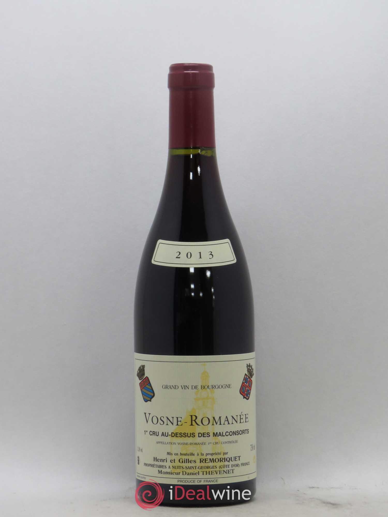 Vosne-Romanée 1er Cru Au Dessus des Malconsorts Gilles Remoriquet 2013 - Lot de 1 bouteille - 0