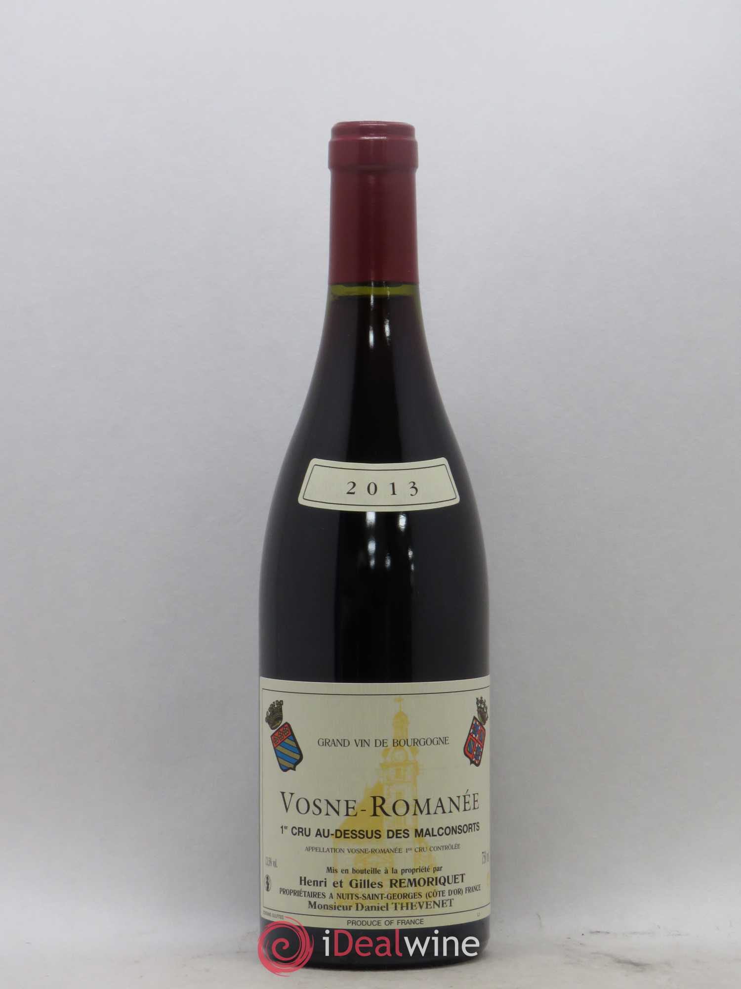 Vosne-Romanée 1er Cru Au Dessus des Malconsorts Gilles Remoriquet 2013 - Lot de 1 bouteille - 0