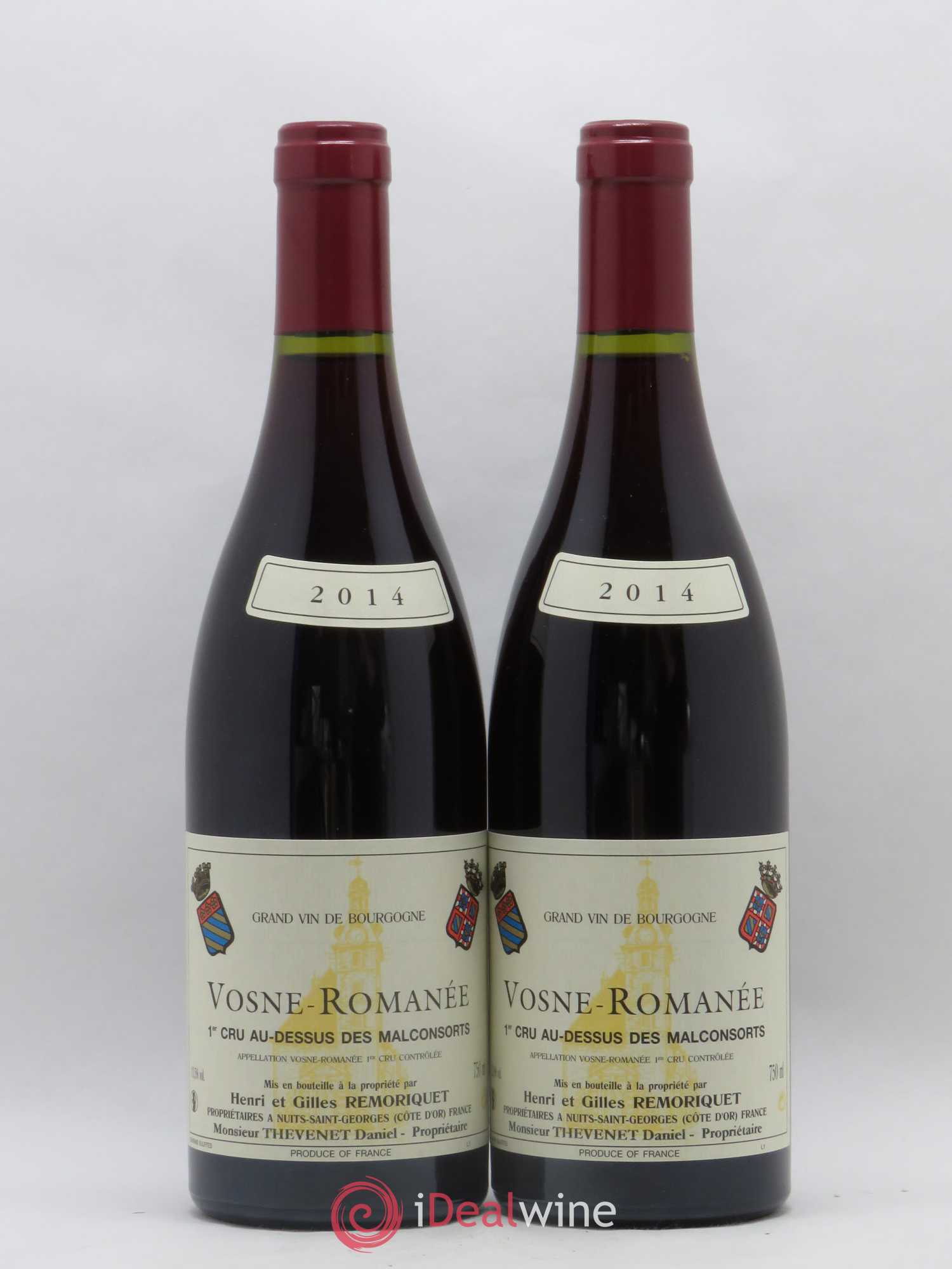 Vosne-Romanée 1er Cru Au Dessus des Malconsorts Gilles Remoriquet (sans prix de réserve) 2014 - Lot de 2 bouteilles - 0