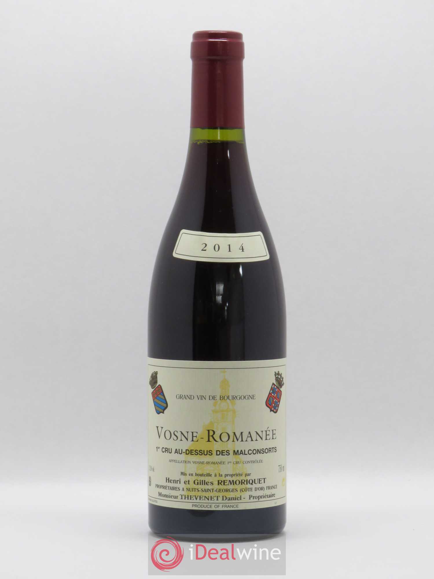 Vosne-Romanée 1er Cru Au Dessus des Malconsorts Gilles Remoriquet (sans prix de réserve) 2014 - Lot de 1 bouteille - 0