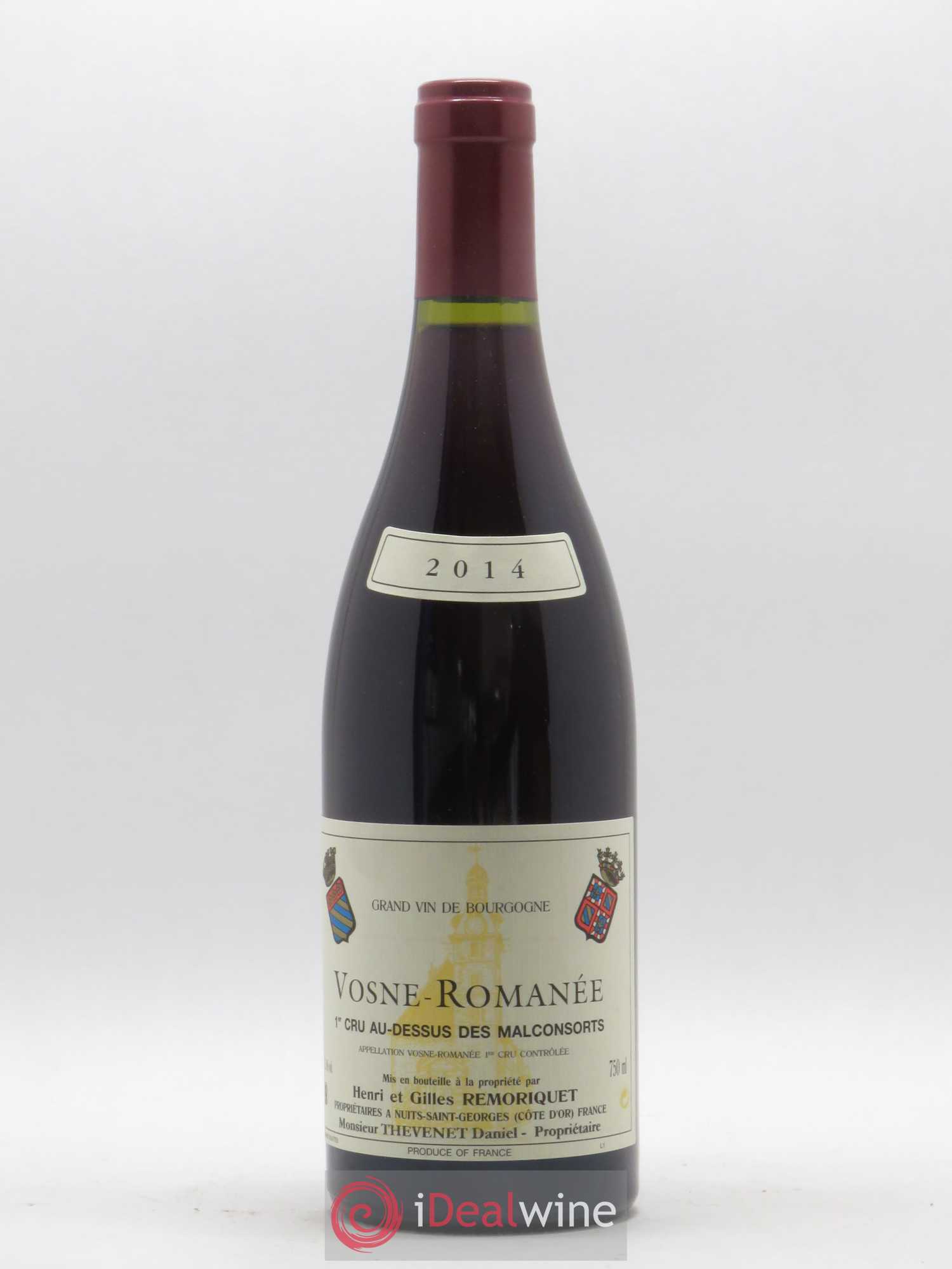 Vosne-Romanée 1er Cru Au Dessus des Malconsorts Gilles Remoriquet (sans prix de réserve) 2014 - Lot de 1 bouteille - 0