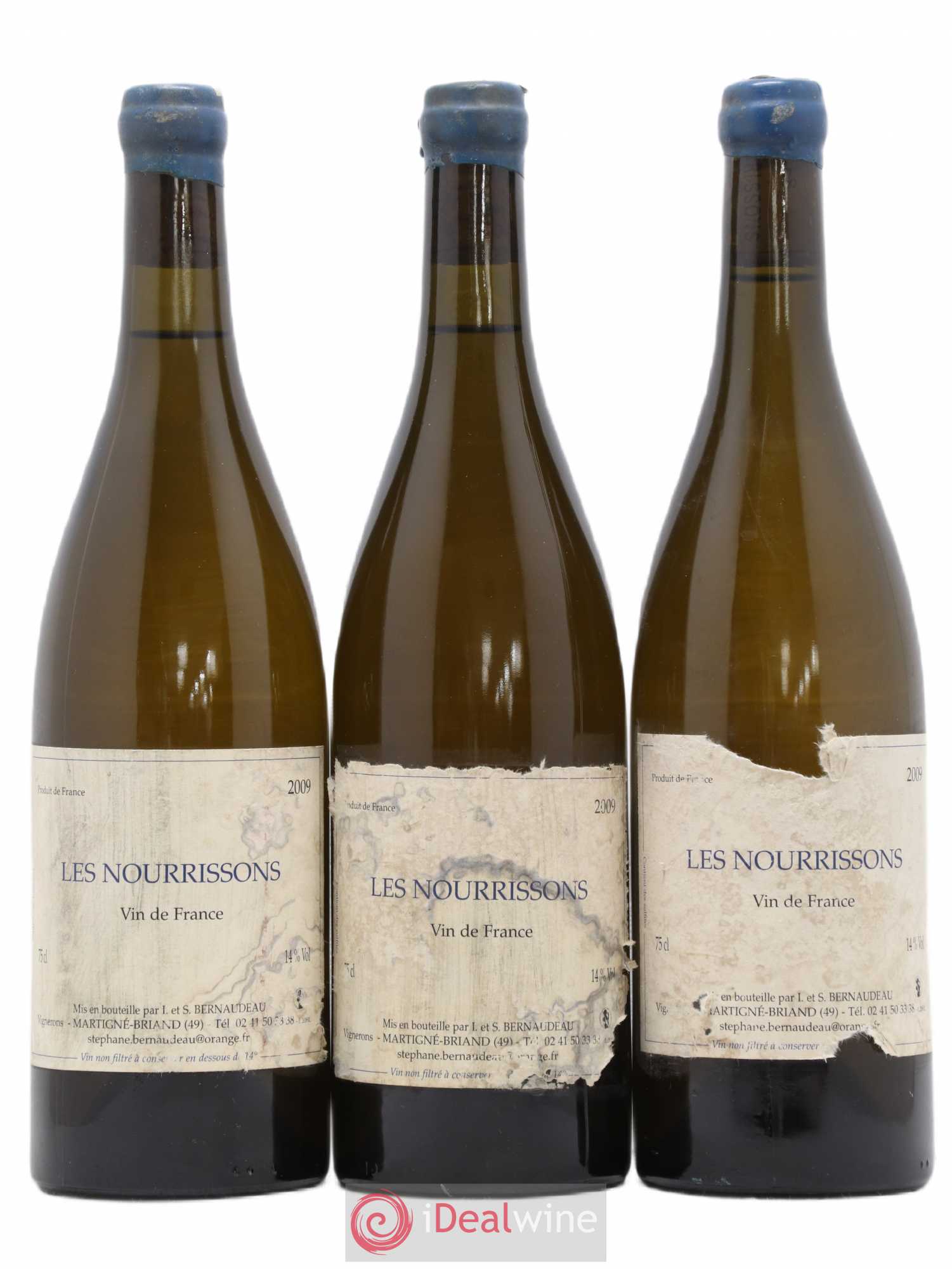 Vin de France Les Nourrissons Stéphane Bernaudeau 2009 - Lot de 3 bouteilles - 0