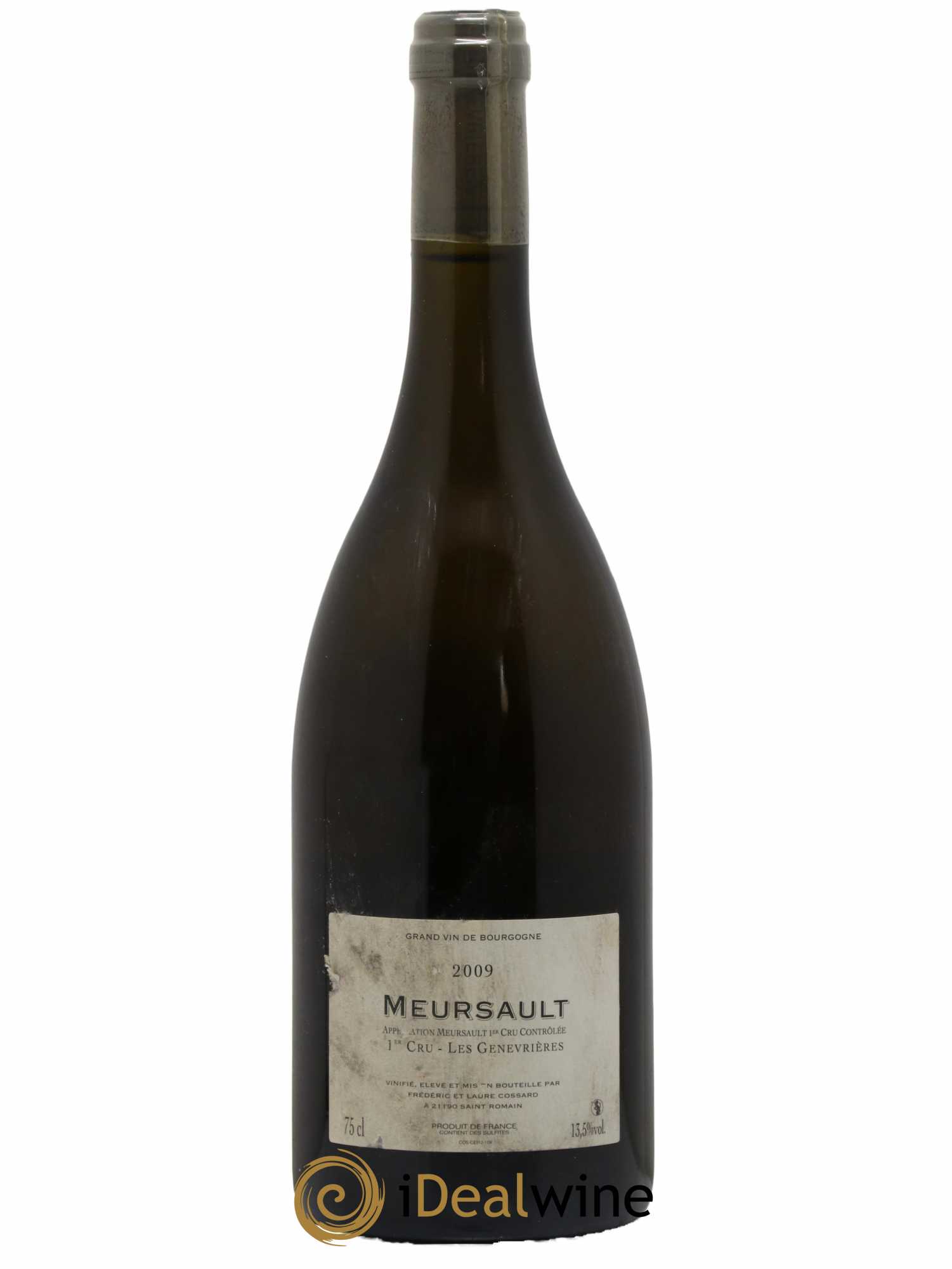 Meursault 1er Cru Genevrières Domaine de Chassorney - Frédéric Cossard 2009 - Lot de 1 bouteille - 1