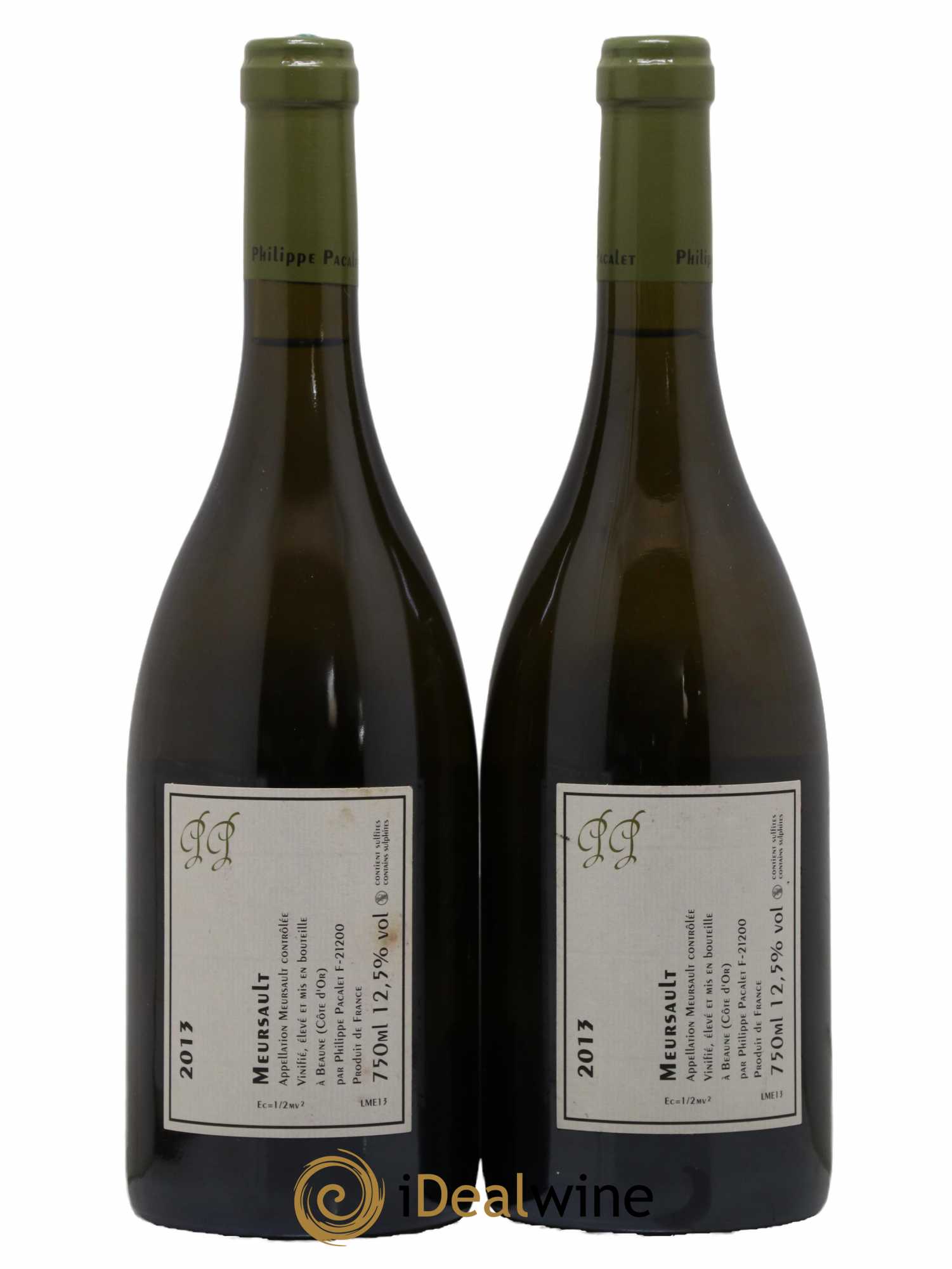 Meursault Philippe Pacalet 2013 - Lot de 2 bouteilles - 1
