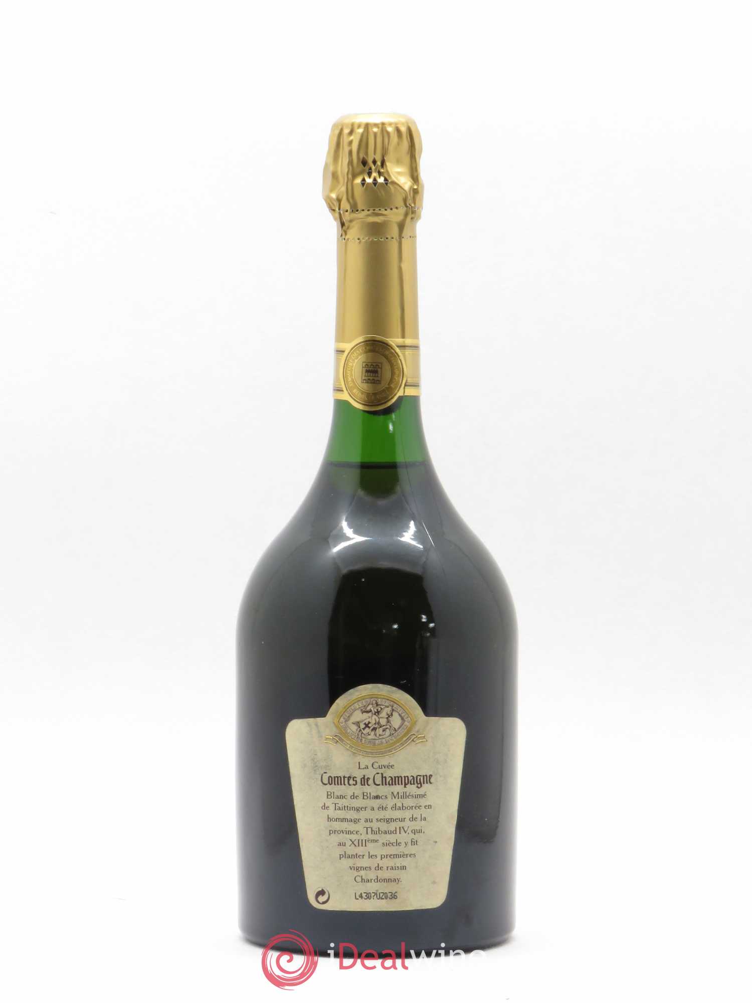 Comtes de Champagne Taittinger 1988 - Lot de 1 bouteille - 1