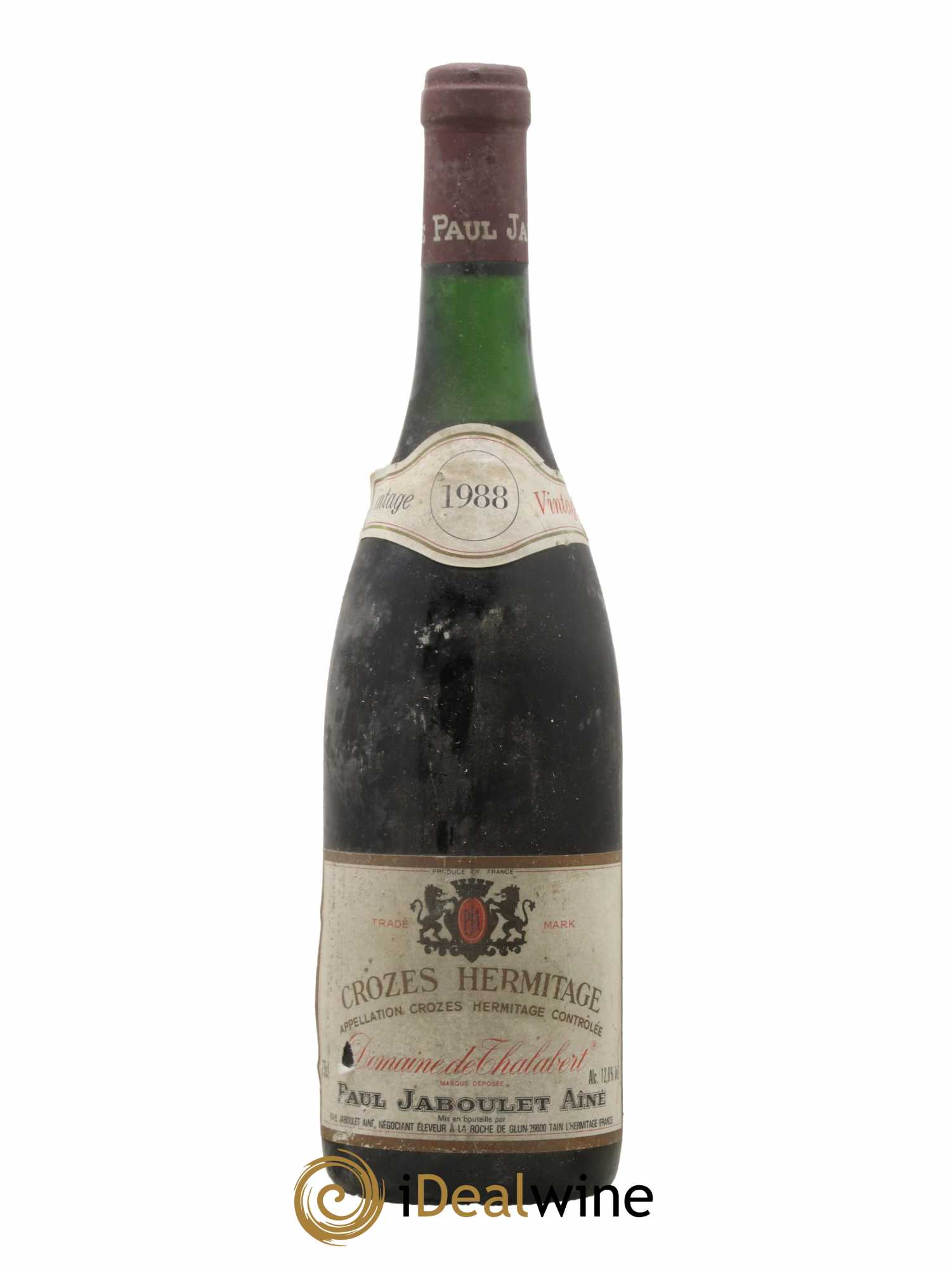 Crozes-Hermitage Domaine de Thalabert Paul Jaboulet Ainé 1988 - Lot de 1 bouteille - 0