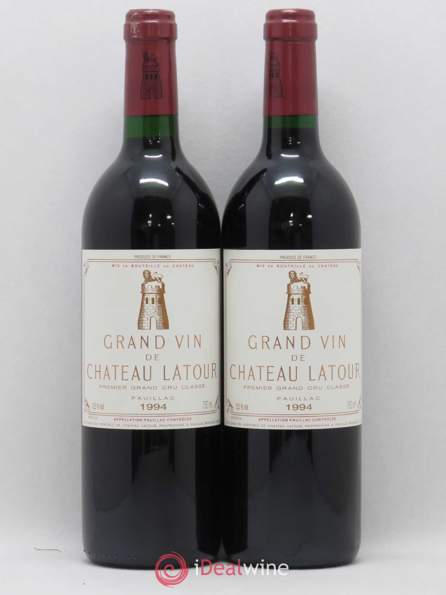 Château Latour 1er Grand Cru Classé 1994 - Lot de 2 bouteilles - 0