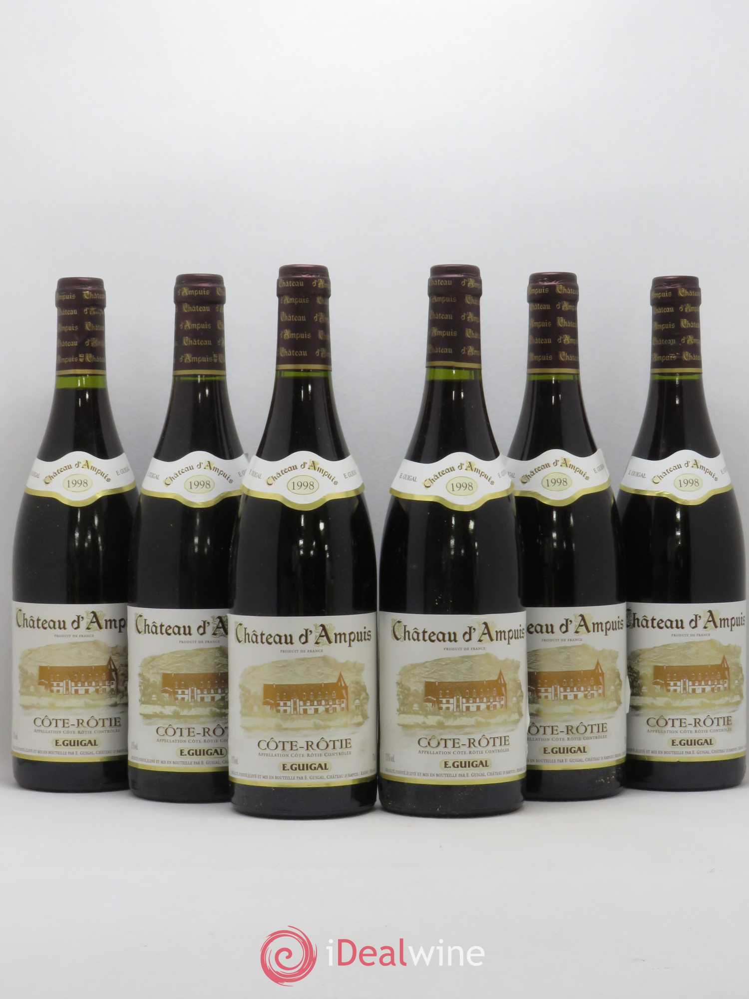 Côte-Rôtie Château d'Ampuis Guigal 1998 - Lot de 6 bouteilles - 0
