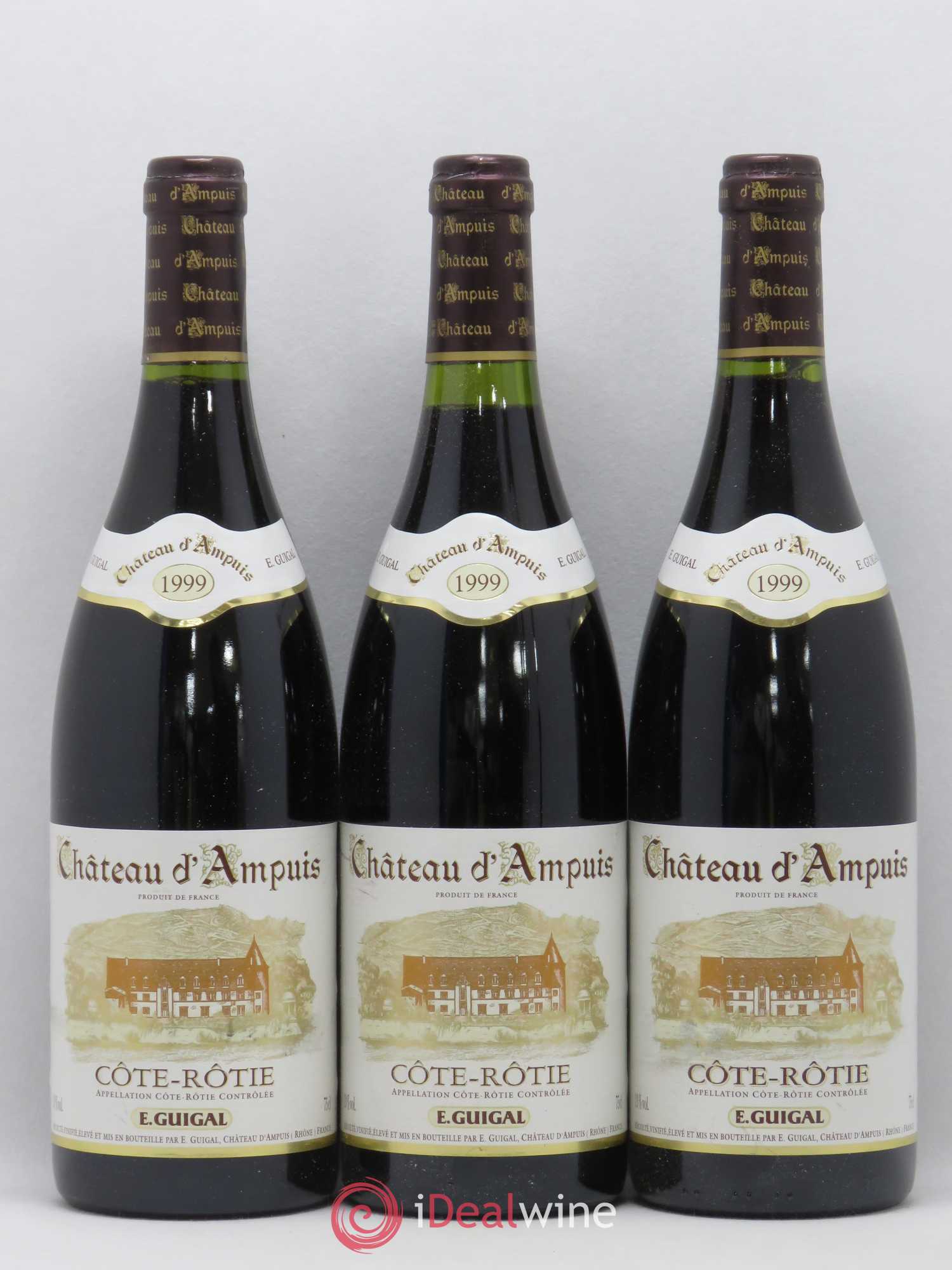 Côte-Rôtie Château d'Ampuis Guigal 1999 - Lot de 3 bouteilles - 0