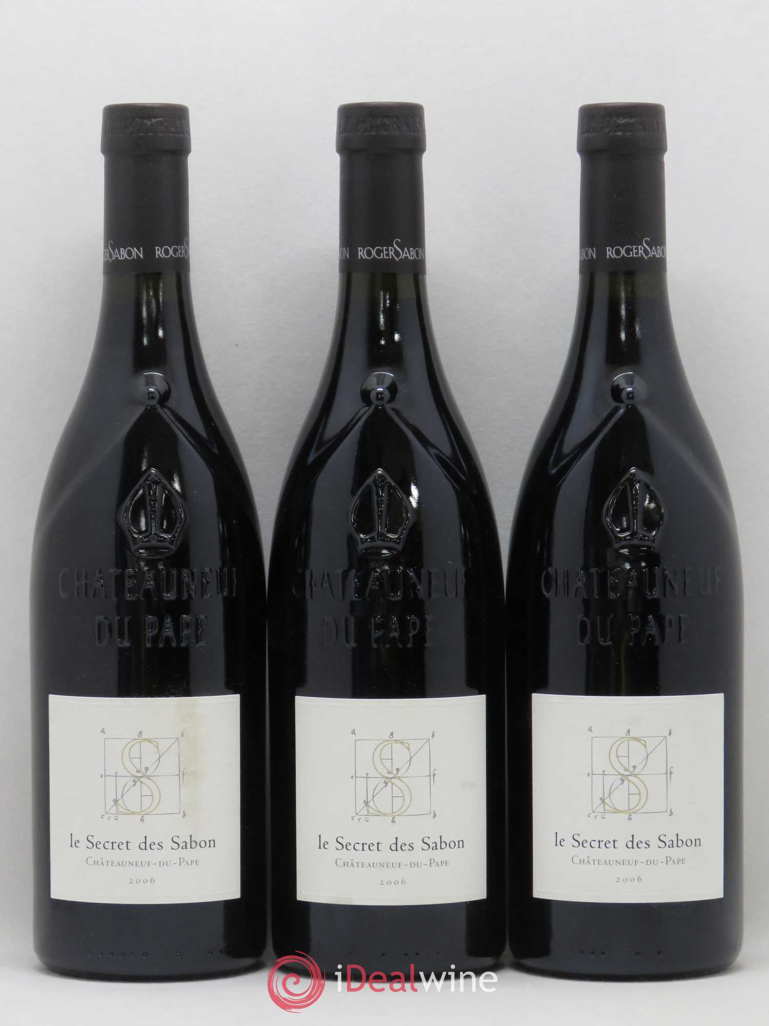 Châteauneuf-du-Pape Le Secret des Sabon Domaine Roger Sabon (sans prix de réserve) 2006 - Lot de 3 bouteilles - 0