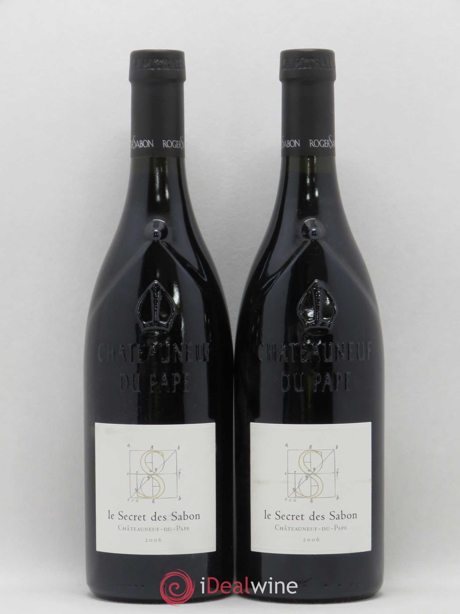 Châteauneuf-du-Pape Le Secret des Sabon Domaine Roger Sabon (sans prix de réserve) 2006 - Lot de 2 bouteilles - 0